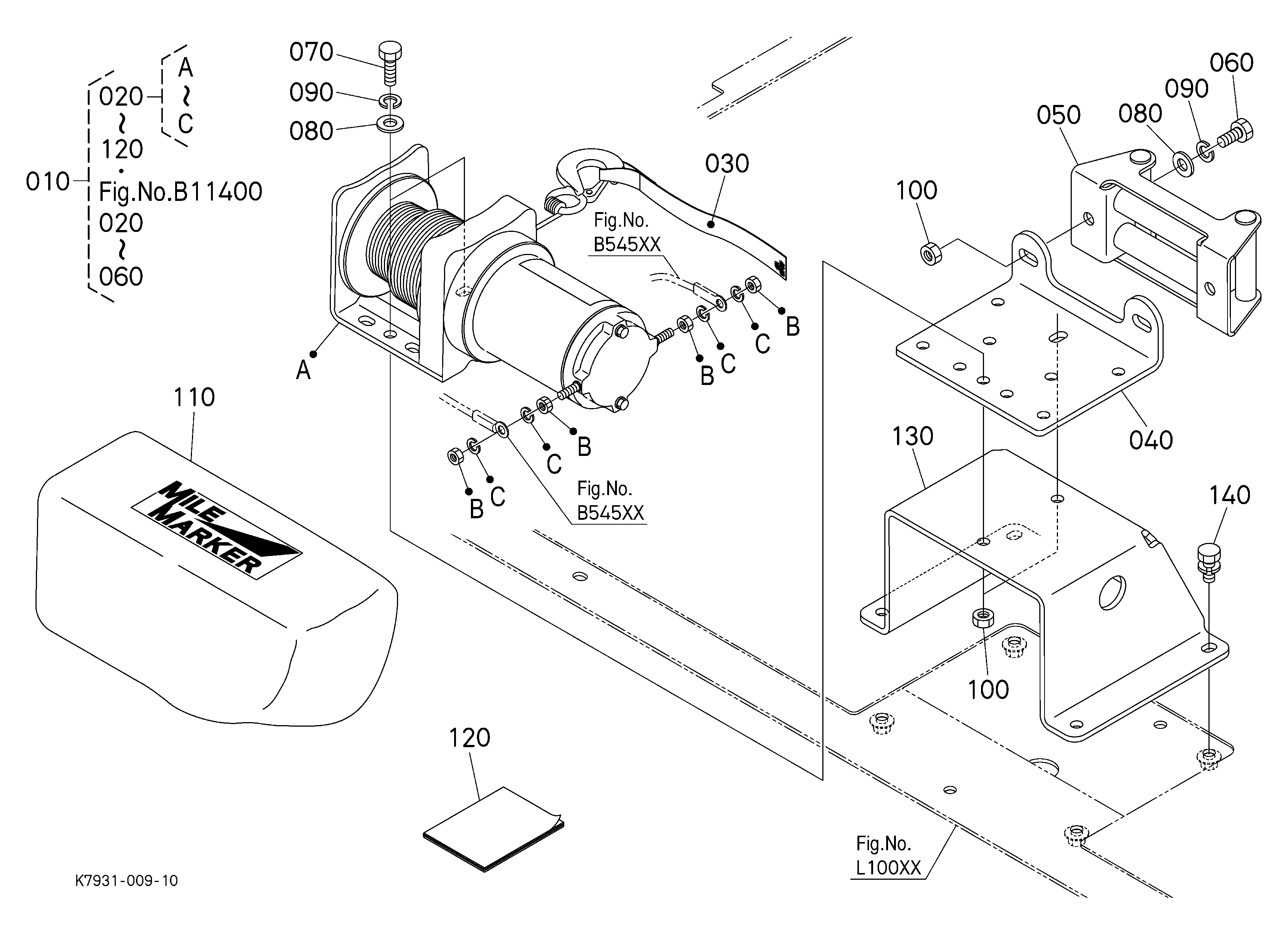 Kubota RTV-X LONG BED / RTVX2L-PCLA-1 Parts Diagrams