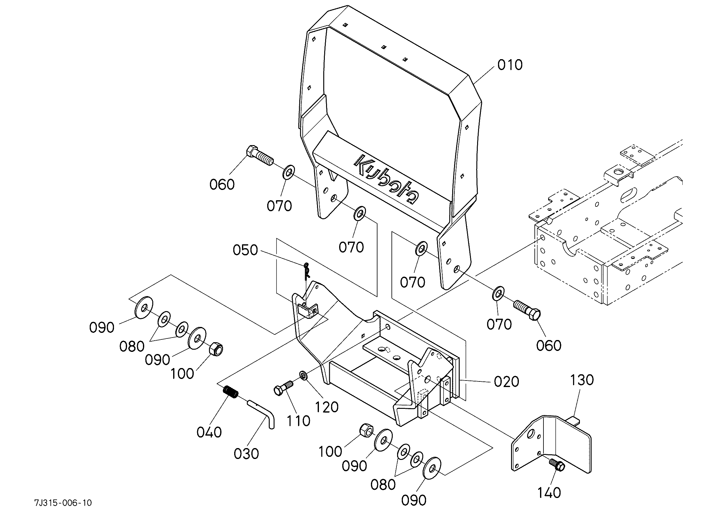 Kubota LA806 Parts Diagrams