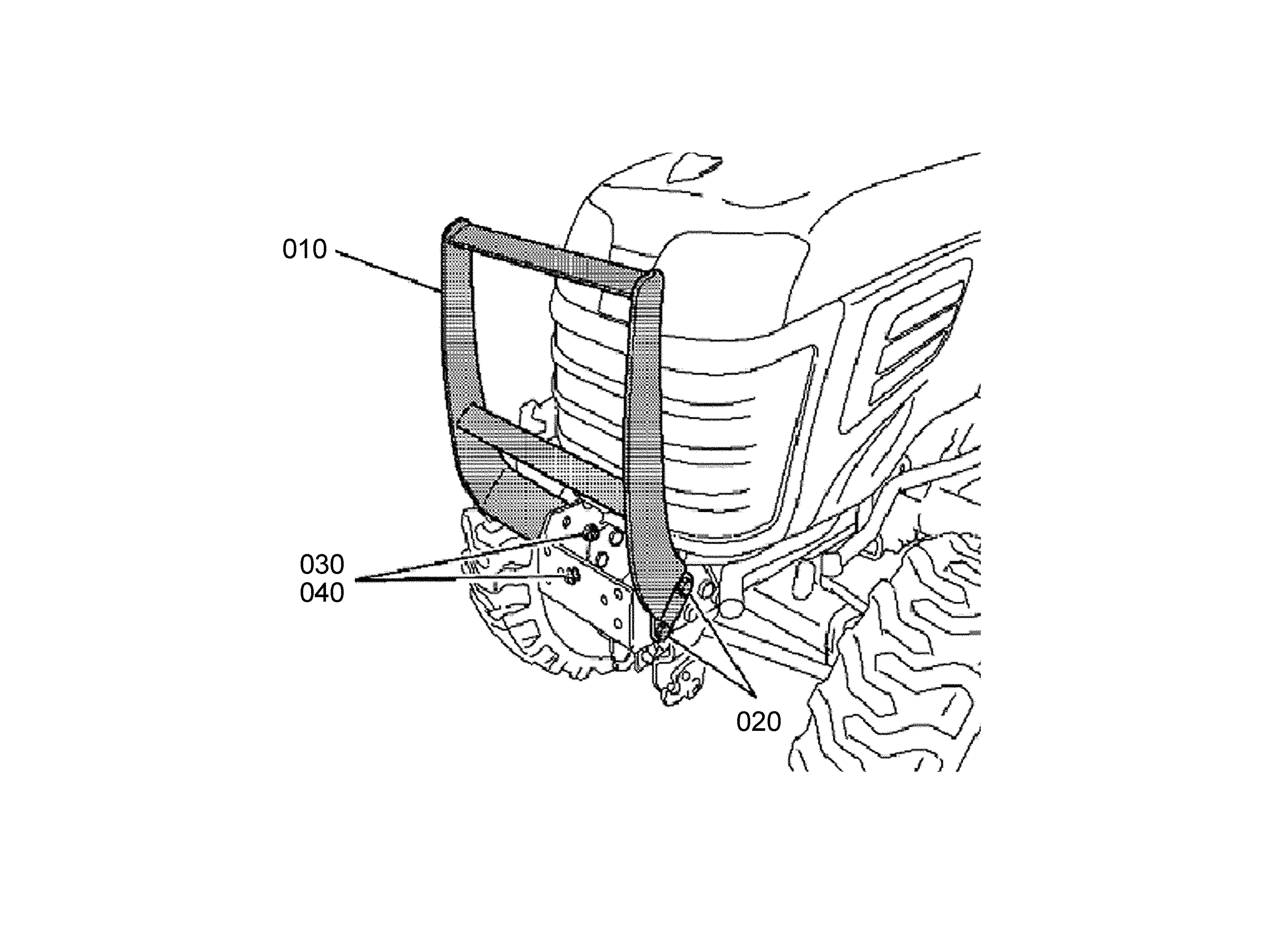 B2320 Radiator Guard Kubota B1642 (FRONT GRILLE GUARD/B2320/B2620/B2920) Parts Diagrams