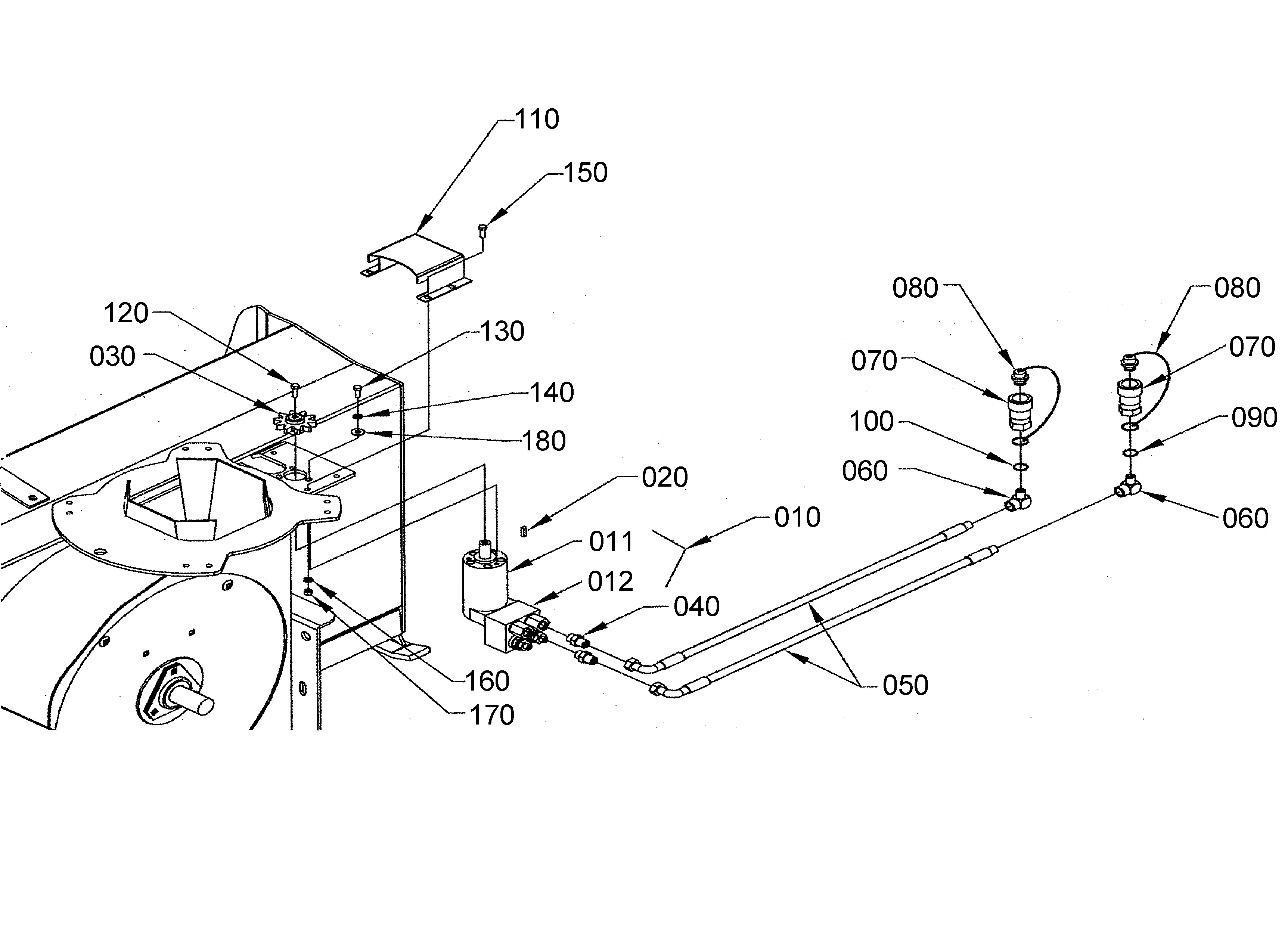 その他 TD Kubota B2784A (HYD SNOWBLWR CHUTE ROTATION KIT) Parts Diagrams
