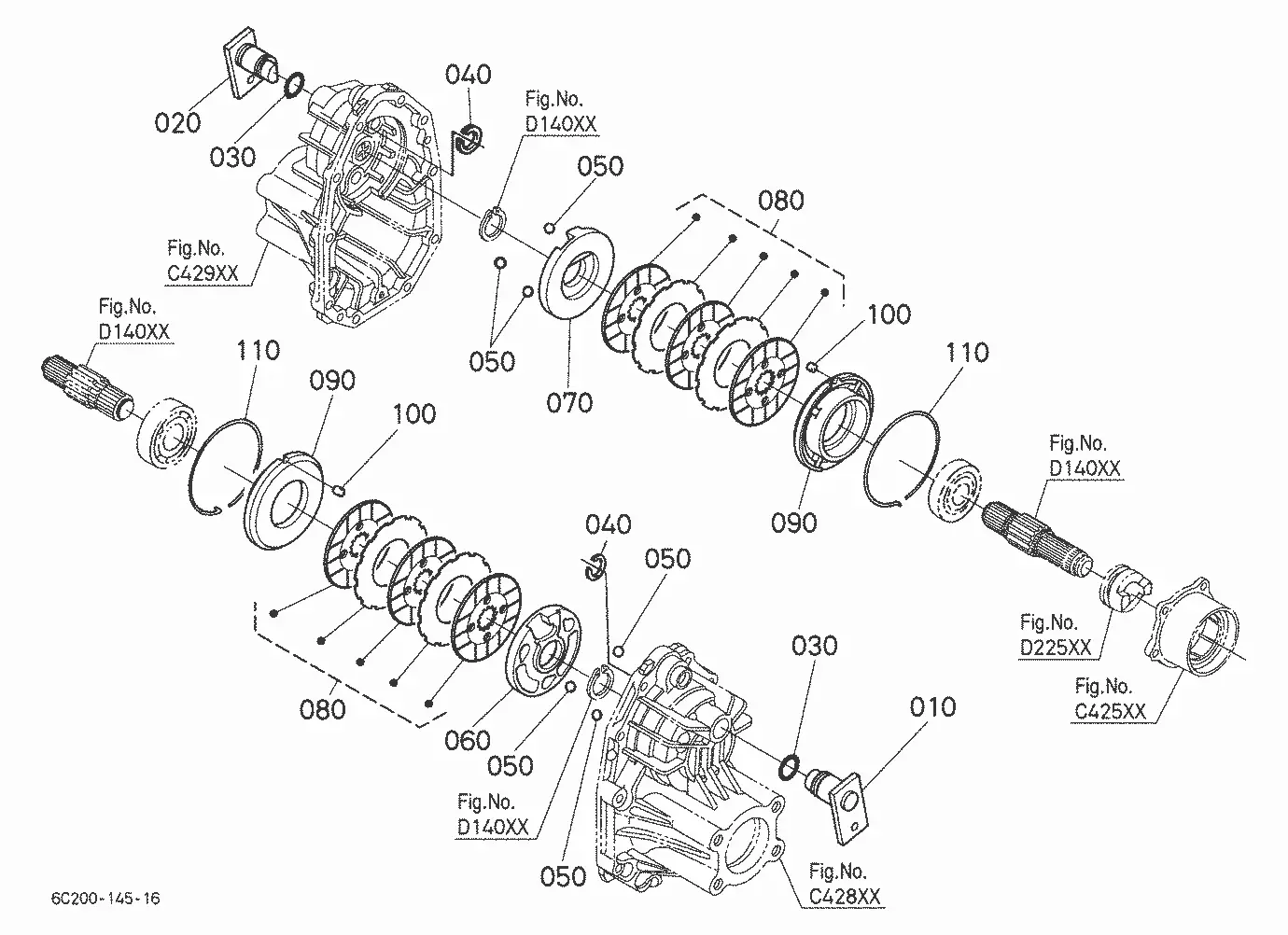 Kubota B3030HSD (Hydrostatic Transmission, 4wd / Rops) Parts Diagrams