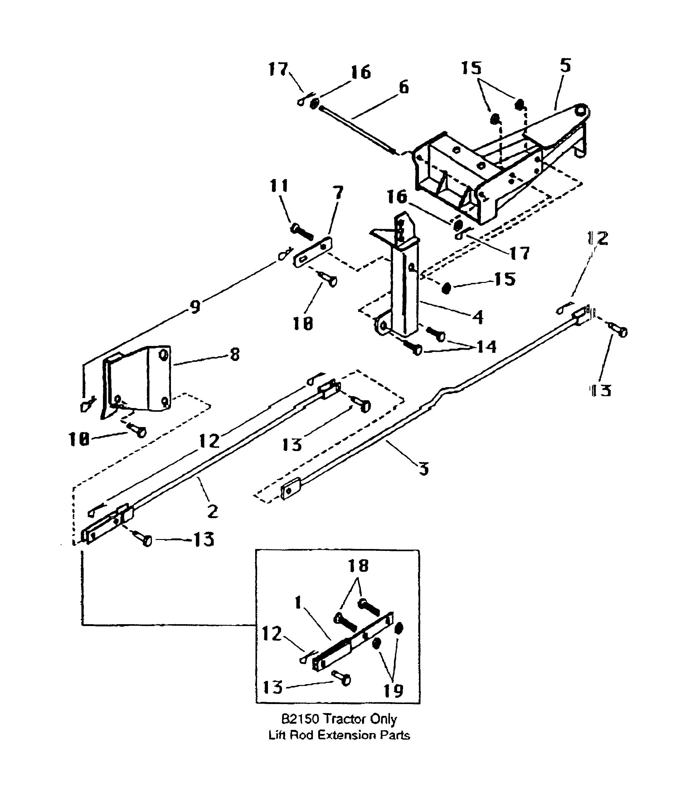 『TTページ』 Kubota B9397 (SUBFRAME KIT) Parts Diagrams