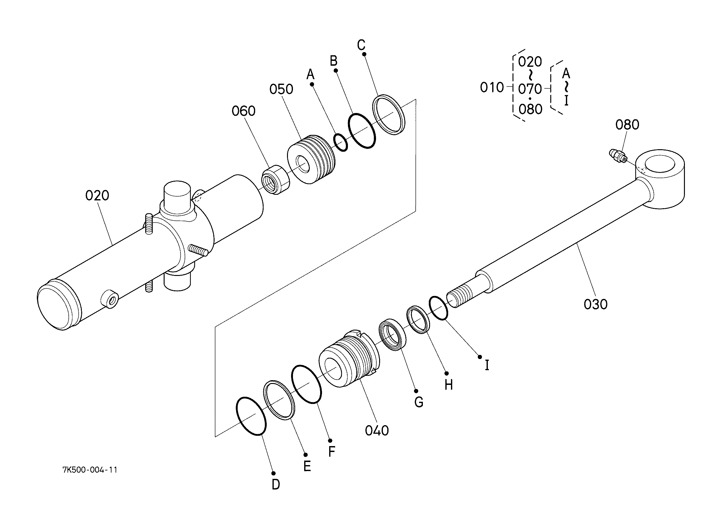 Kubota BH90A (9FT BACKHOE GL30/GL40/L4400/NEW MX) Parts Diagrams