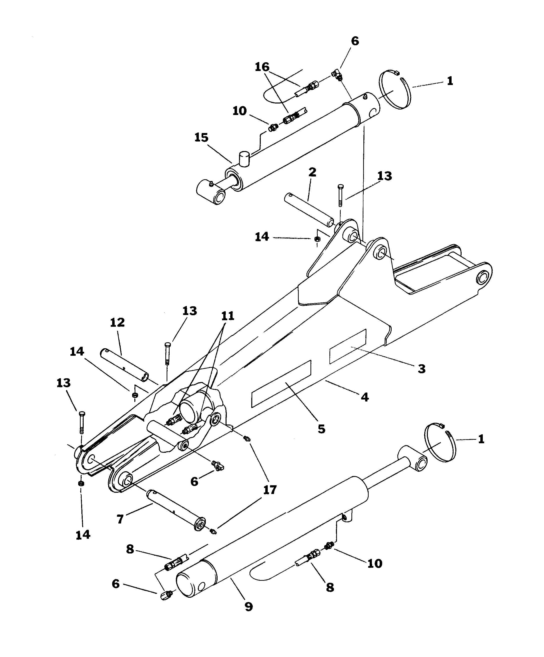 Kubota BL4590(NEW) (7 1/2 FT. BACKHOE) Parts Diagrams