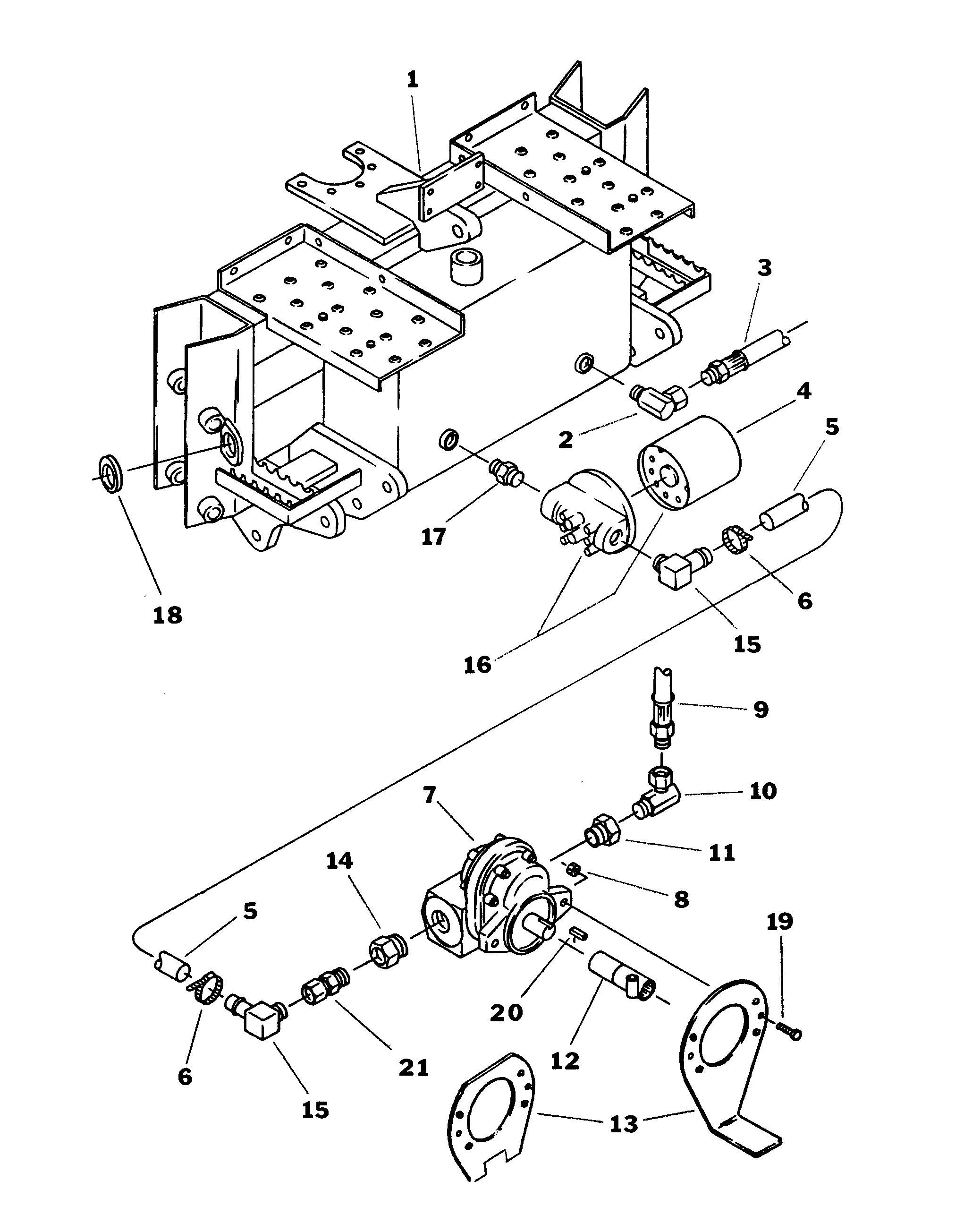 Kubota BL4590(NEW) (7 1/2 FT. BACKHOE) Parts Diagrams