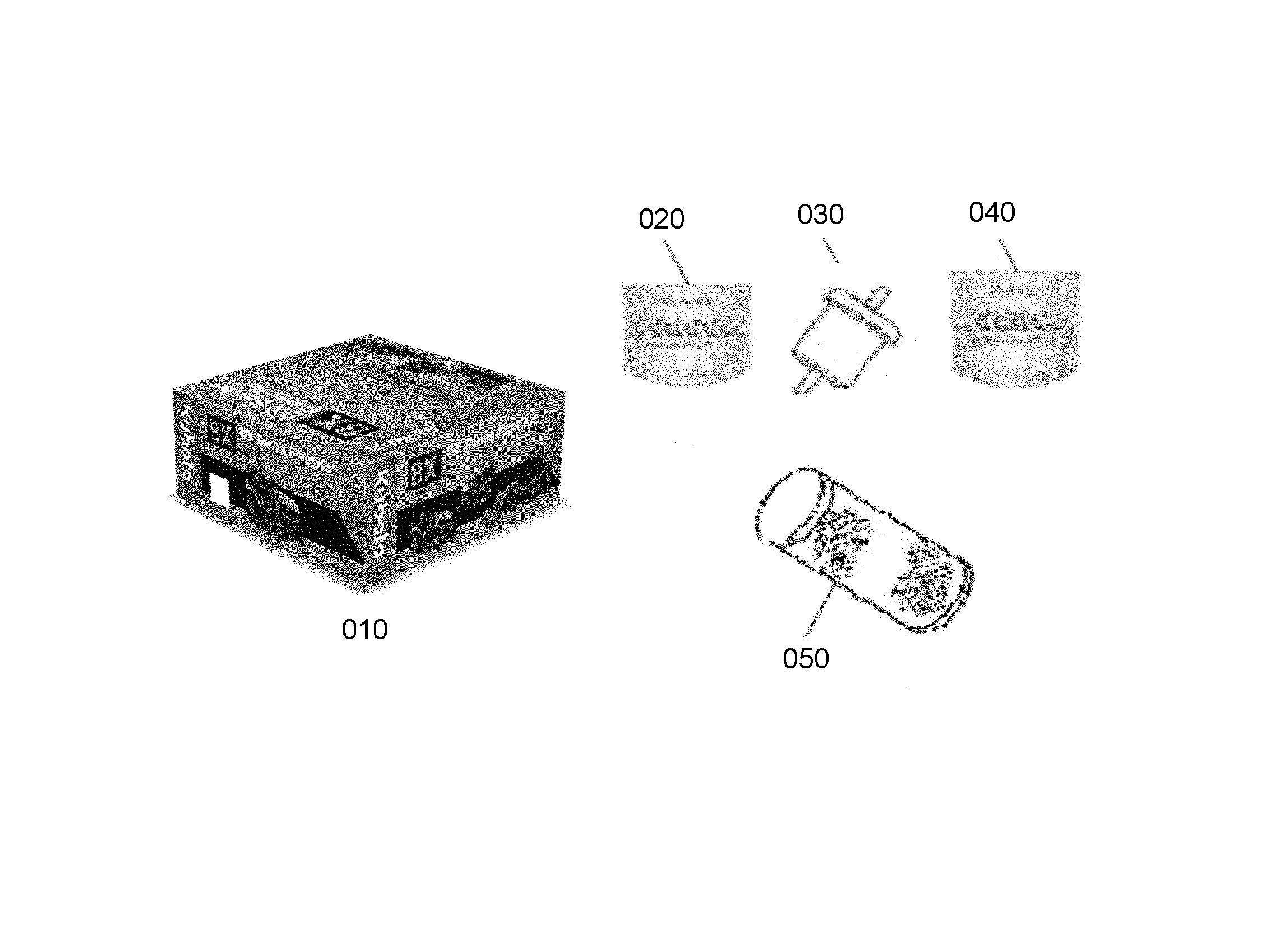 Kubota 77700-03362 BX GR ZD SERIES FILTER MAINTENANCE KIT (BX1860
