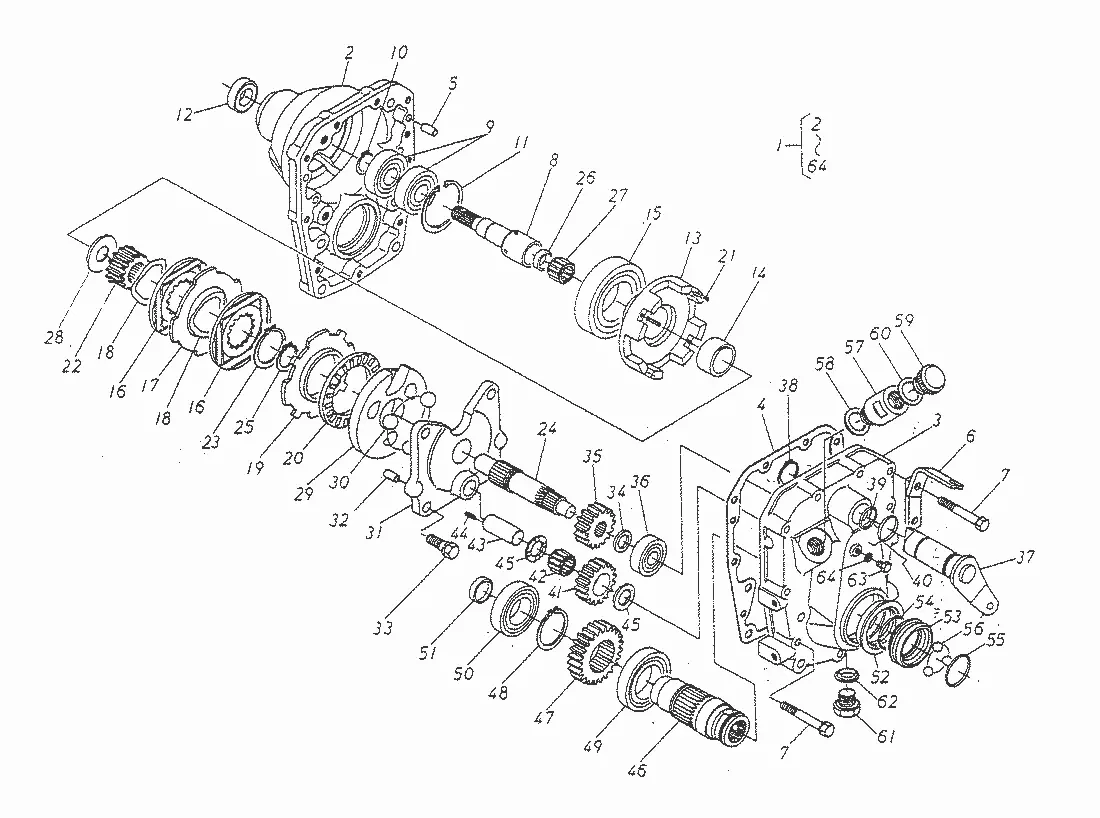 Kubota G2591 (REAR PTO KIT) Parts Diagrams