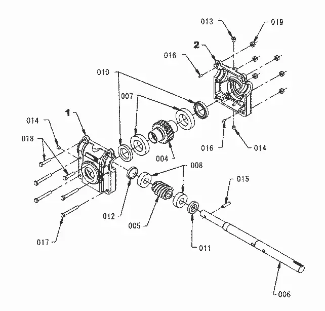 Kubota G2726 S.No.2406356 AND UP 52 FRONT SNOWBLOWER Parts Diagrams