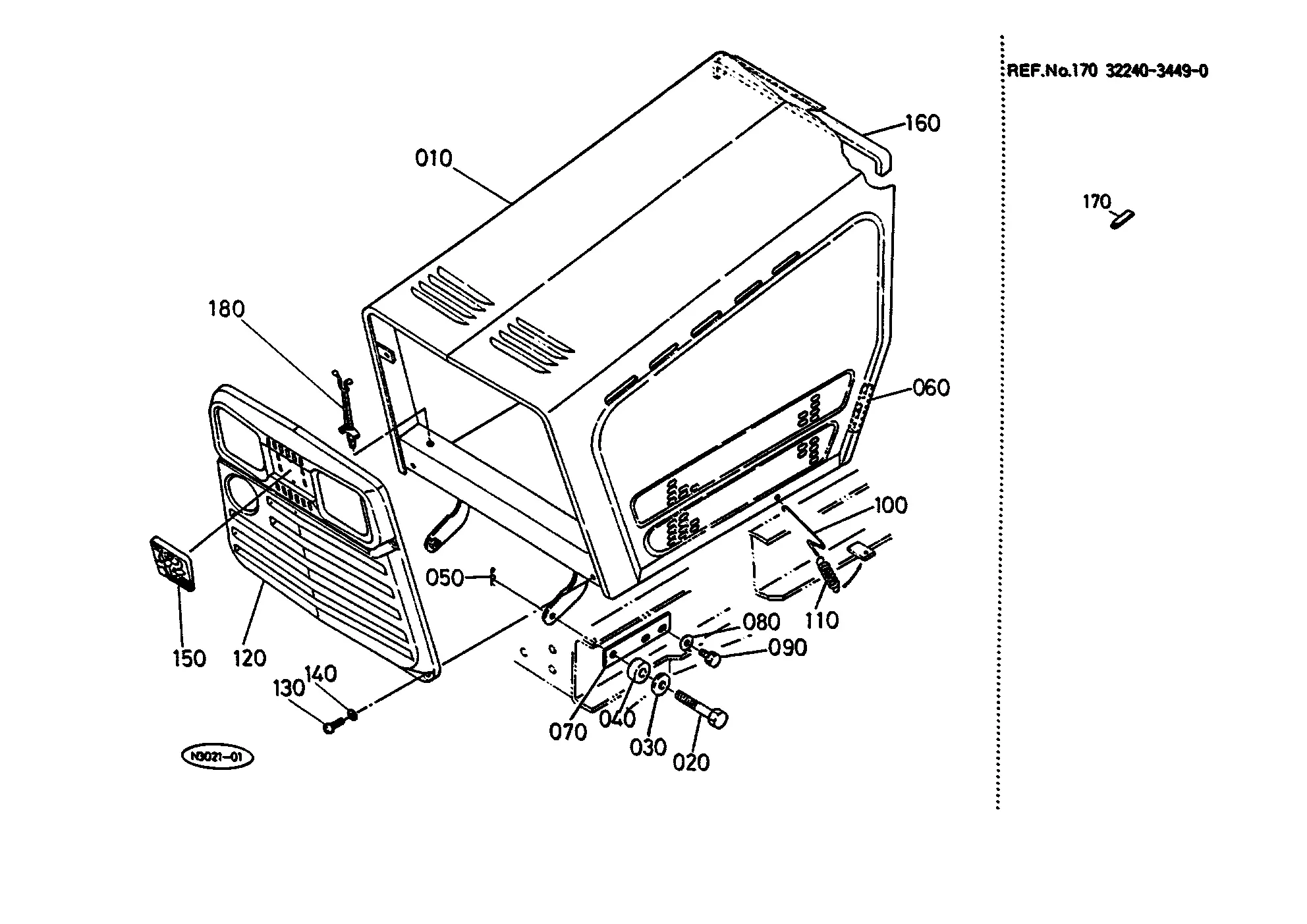 Kubota G6200H (HST) Parts Diagrams