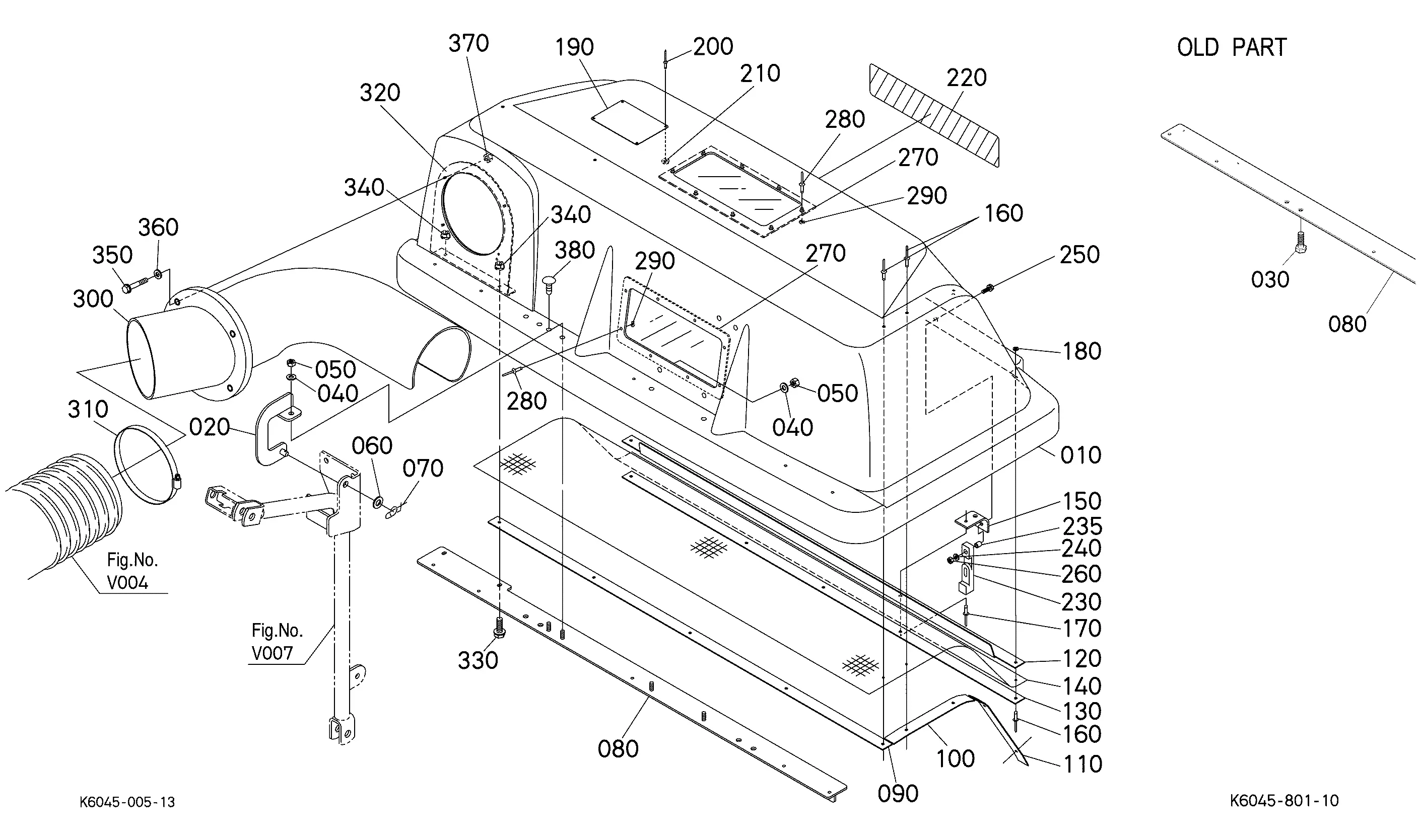 Kubota GCK54-23ZG(ZG23) (2-BAG GRASS CATCHER FOR ZG20,Z23) Parts