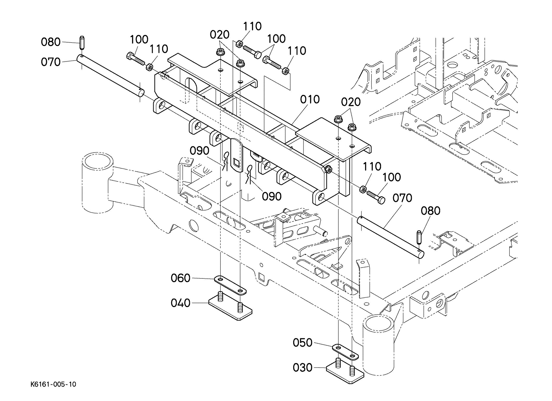 Kubota GCK60H-332Z (HOPPER GRASS CTCHR FOR ZG332P-60) Parts Diagrams