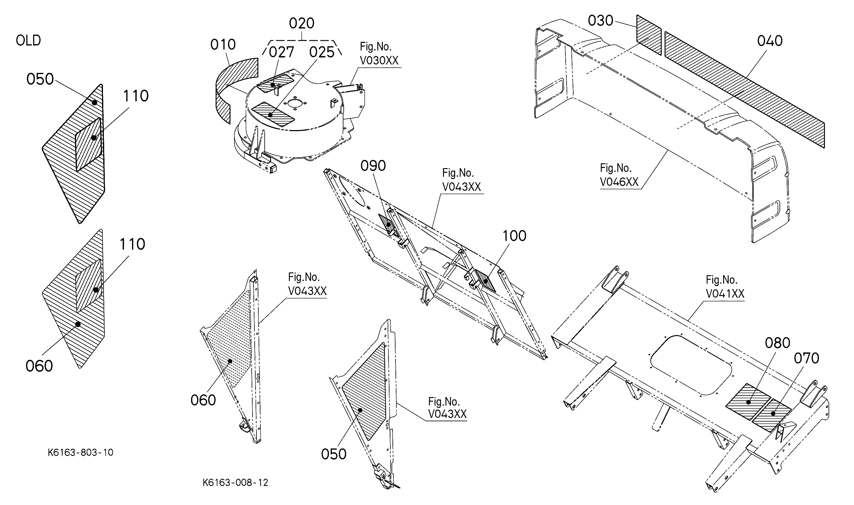 Kubota GCK72H-300Z (HOPPER GRASS CATCHER / ZD331LP-72) Parts Diagrams