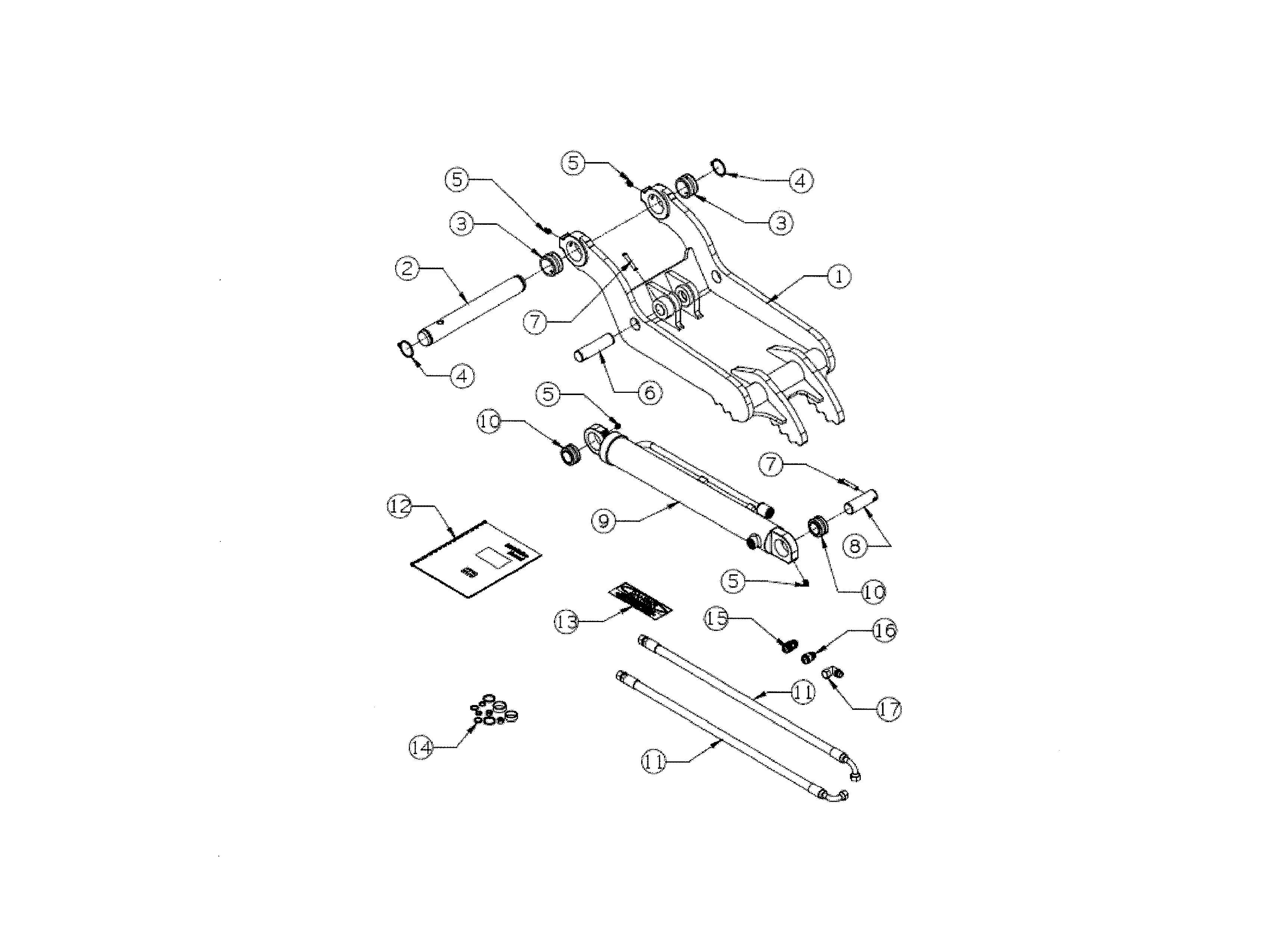 Kubota K7937 HYD. THUMB (HYDRAULIC THUMB KIT/U55/KX057-4