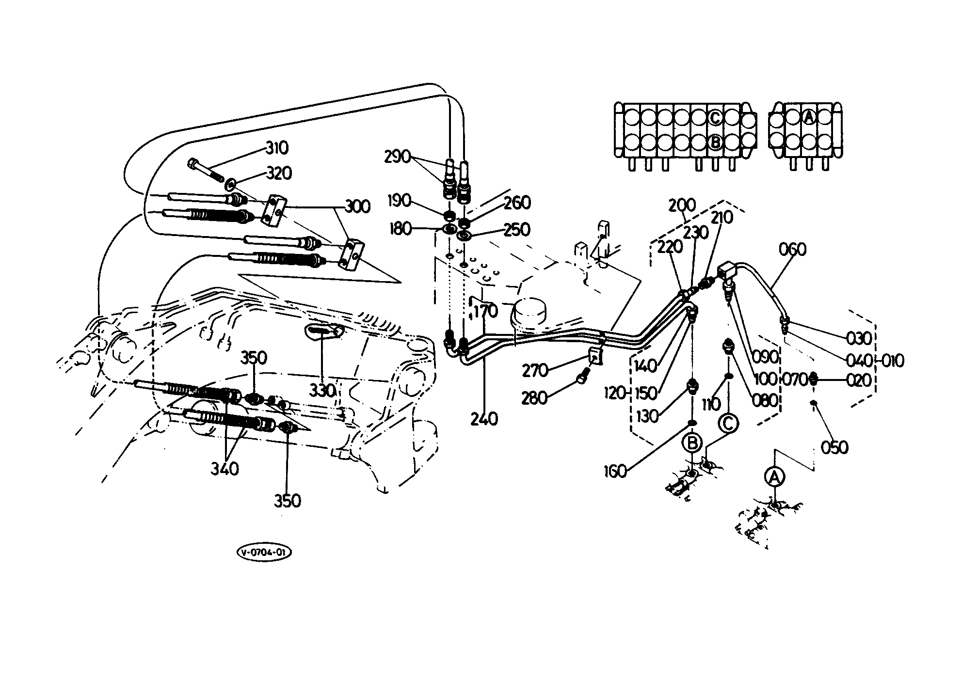 Kubota KH-51 Parts Diagrams