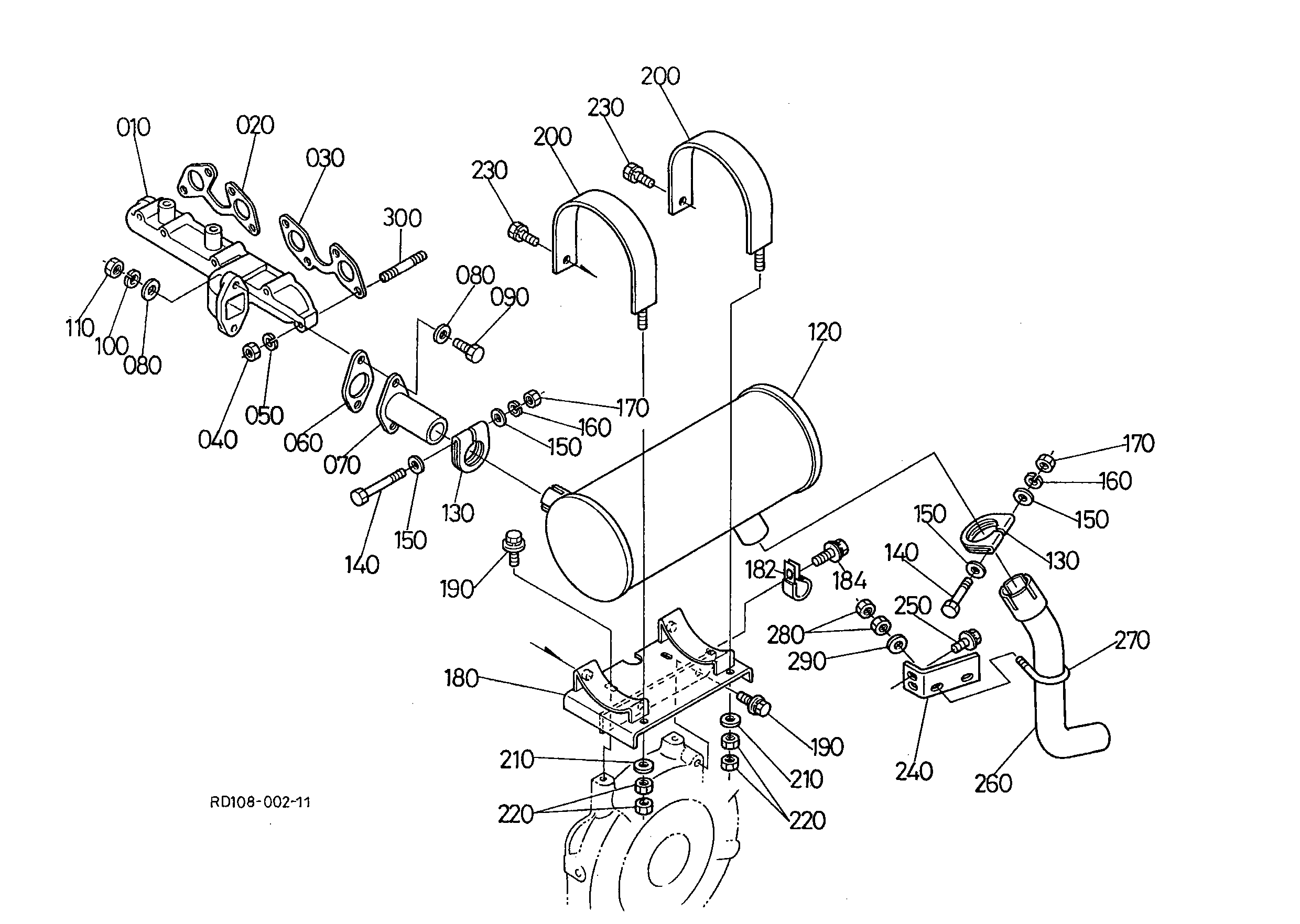 Kubota KX161-2(S SERIES) (Super Series) Parts Diagrams