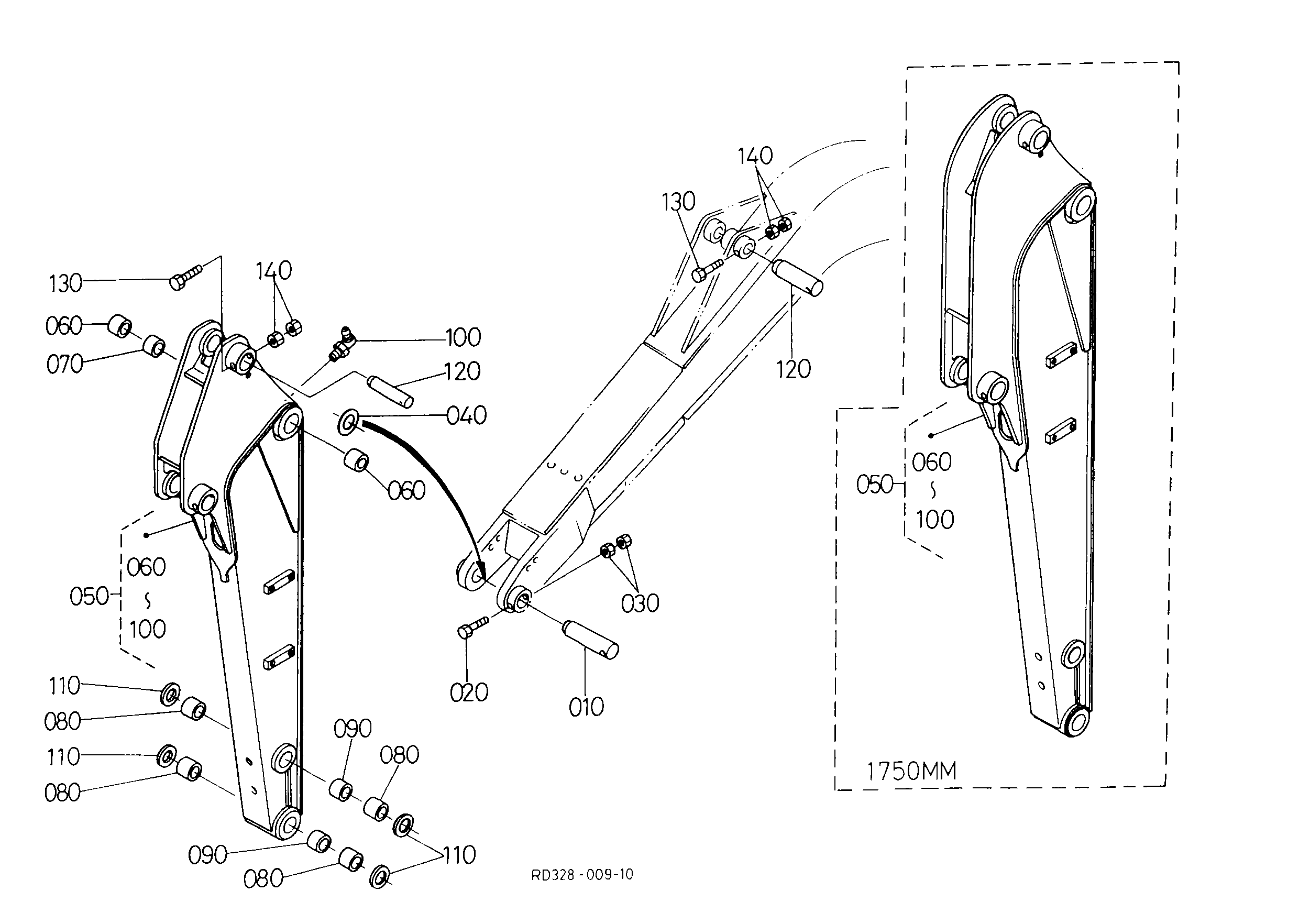 Kubota KX161-2(S SERIES) (Super Series) Parts Diagrams