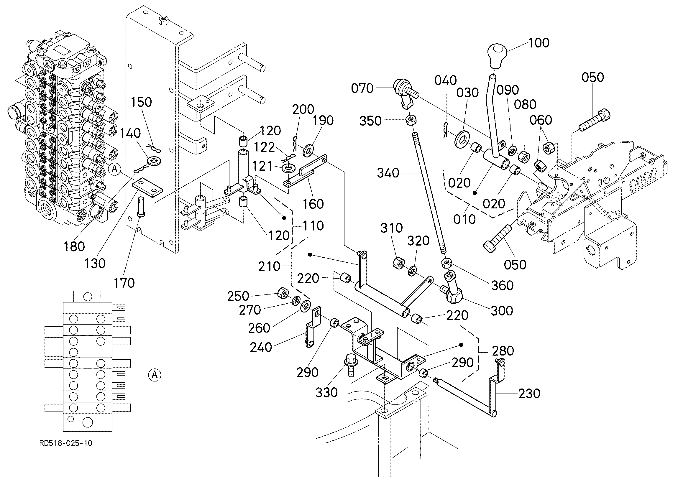 Kubota KX161-3 (SN:20000-29999) Parts Diagrams