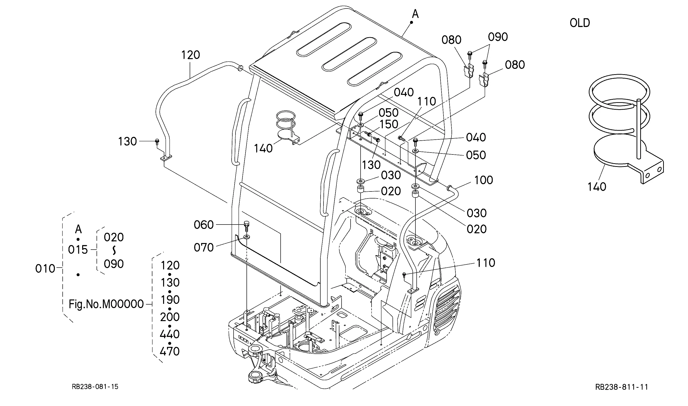 Kubota KX41-3 Parts Diagrams