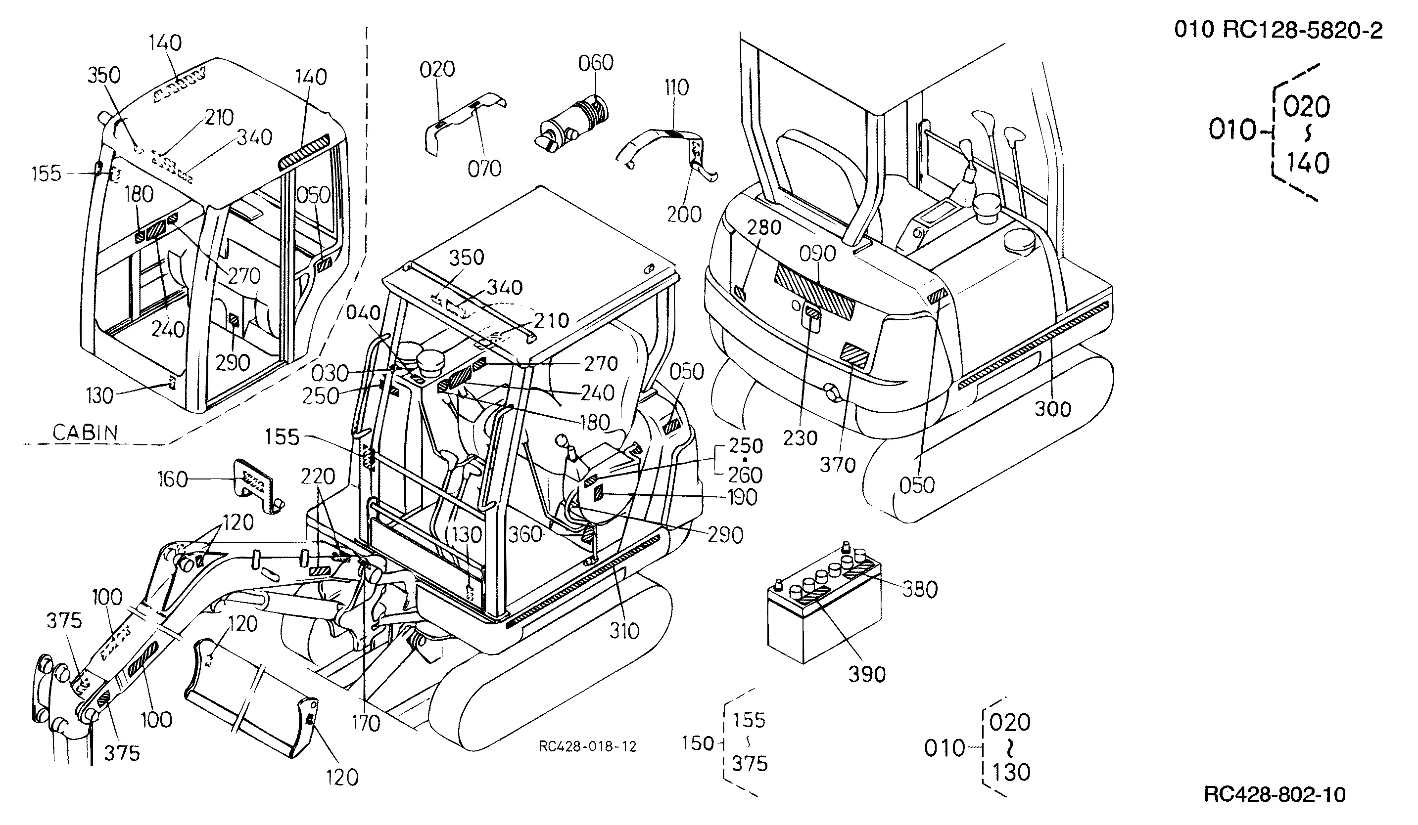 Kubota KX91-2(S SERIES) (Super Series) Parts Diagrams