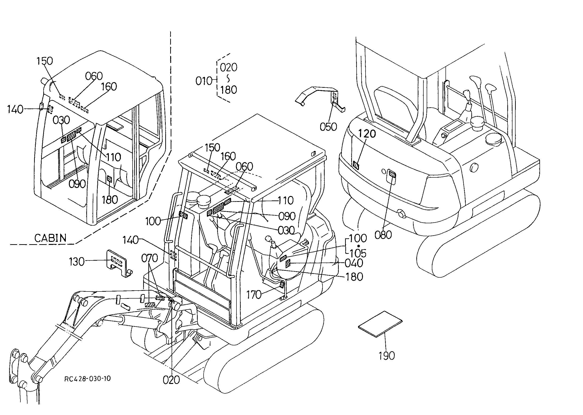 Kubota KX91-2(S SERIES) (Super Series) Parts Diagrams