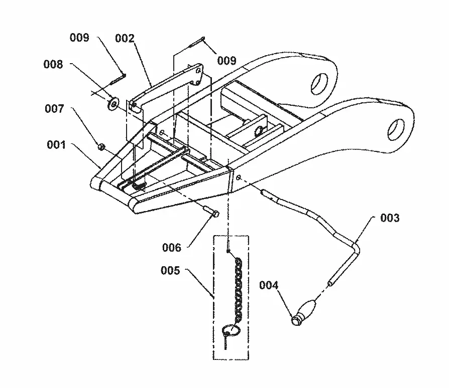 Kubota L2180 (QUICK HITCH AND SUBFRAME) Parts Diagrams