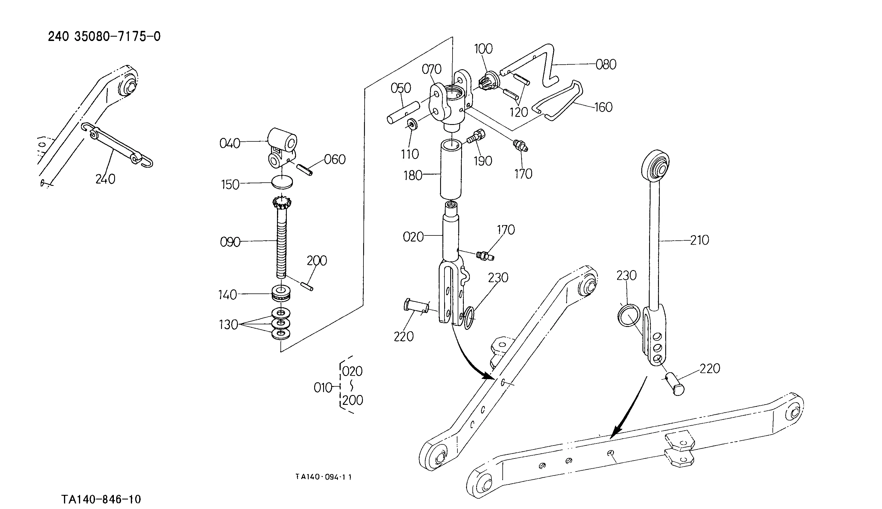 Kubota L4310DT/GST/HST (4wd, Rops) Parts Diagrams