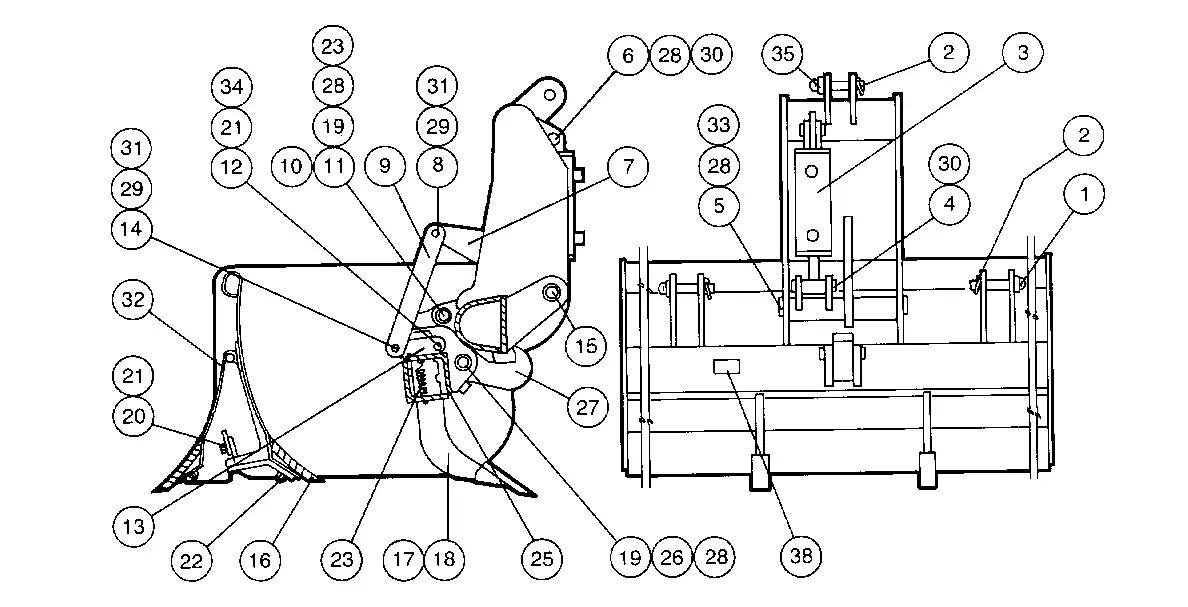 Kubota L7565 (BOX SCRAPER) Parts Diagrams