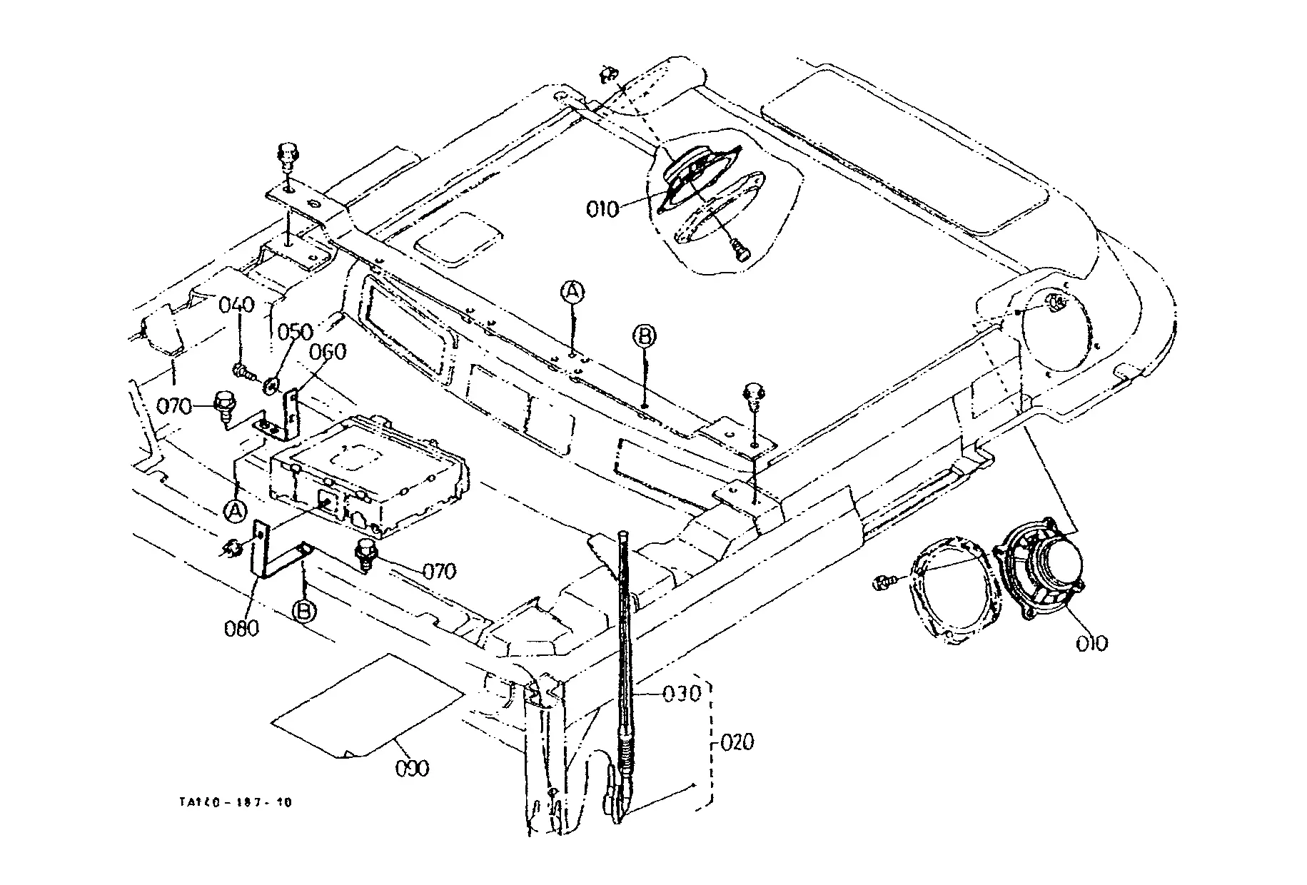 Kubota L8332 (RADIO MOUNTING KIT) Parts Diagrams