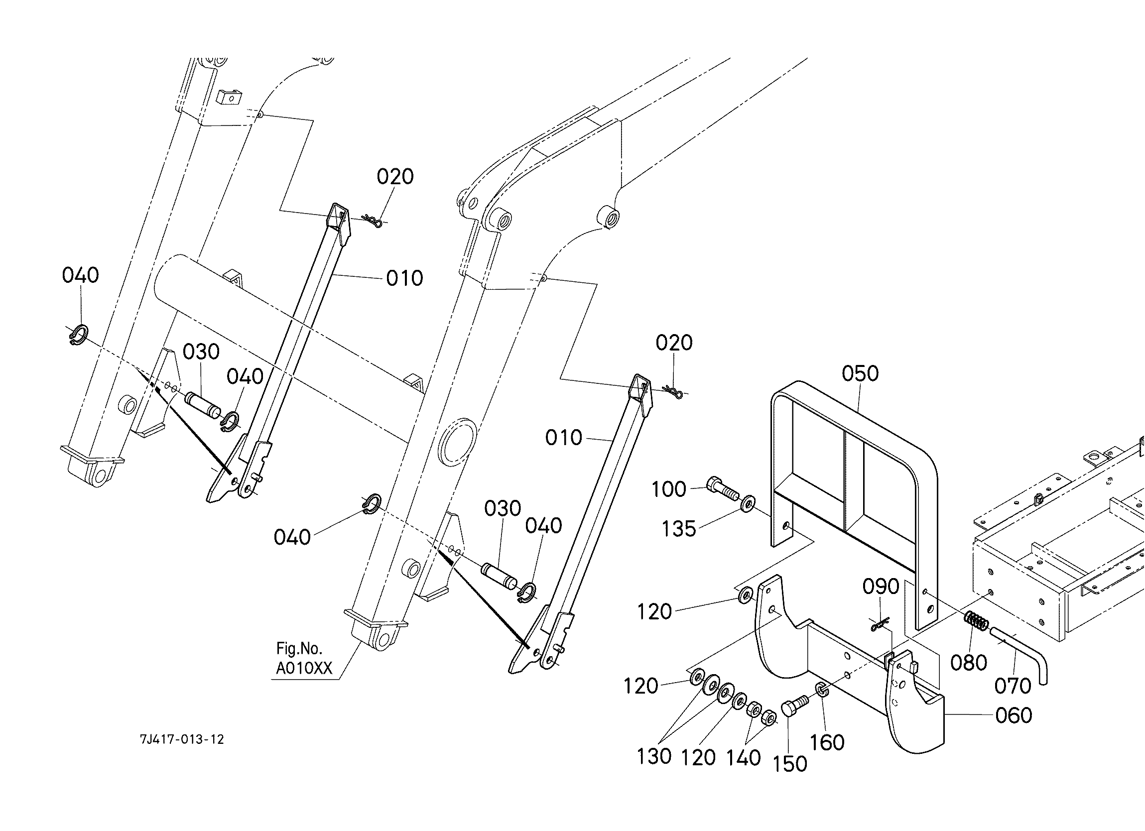 Kubota LA1153S (FRONT LOADER) Parts Diagrams