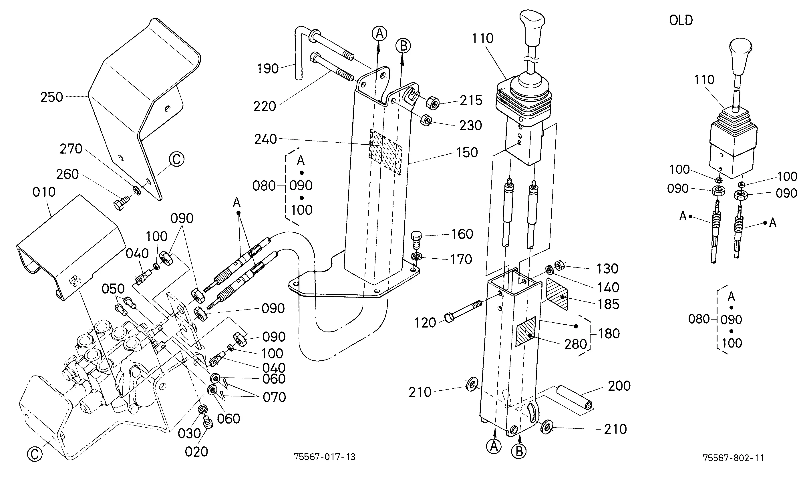 Kubota LA1251 (LOADER W/O BUCKET) Parts Diagrams