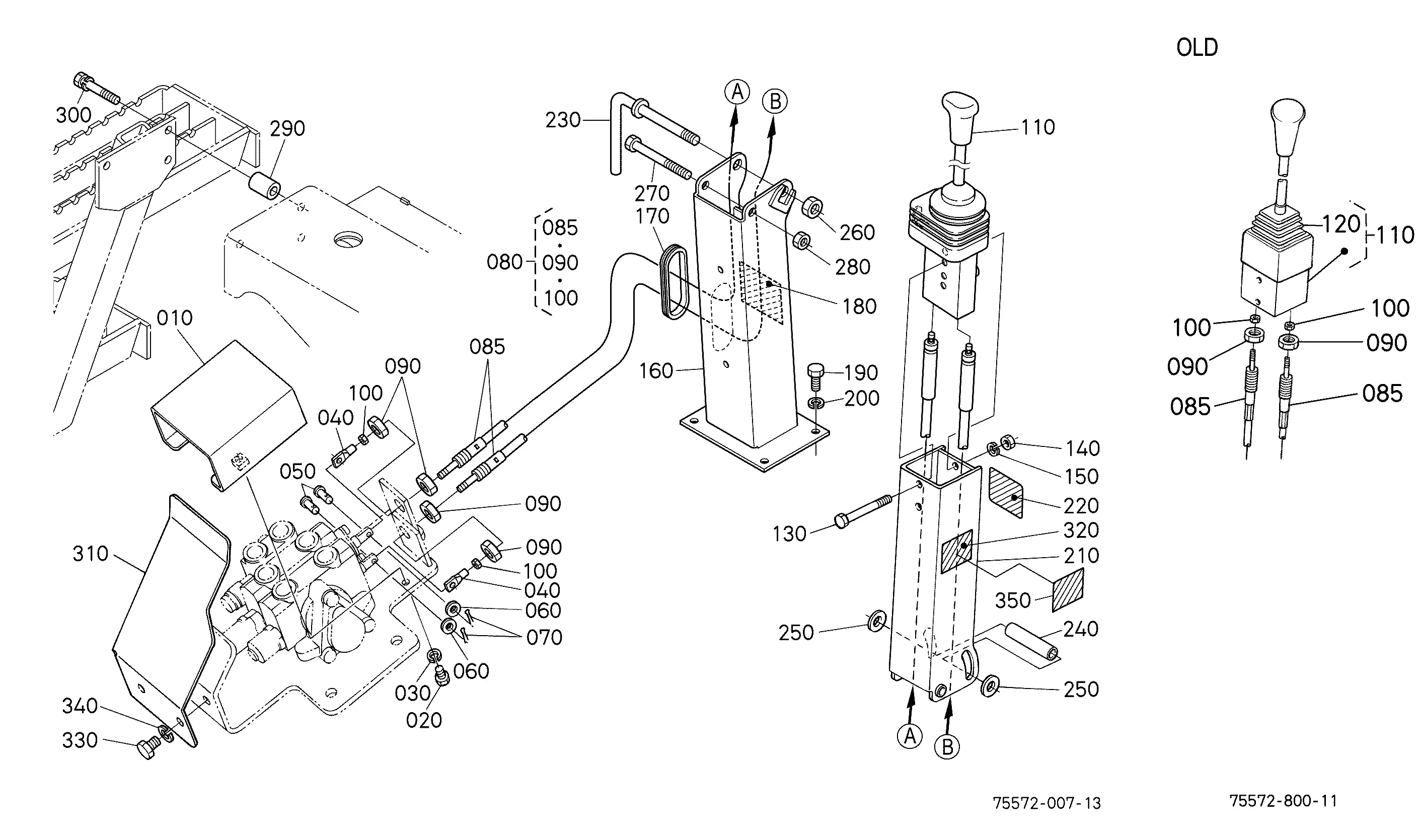 Kubota LA1301S-1 (FRT LDR /M105S/M105X) Parts Diagrams
