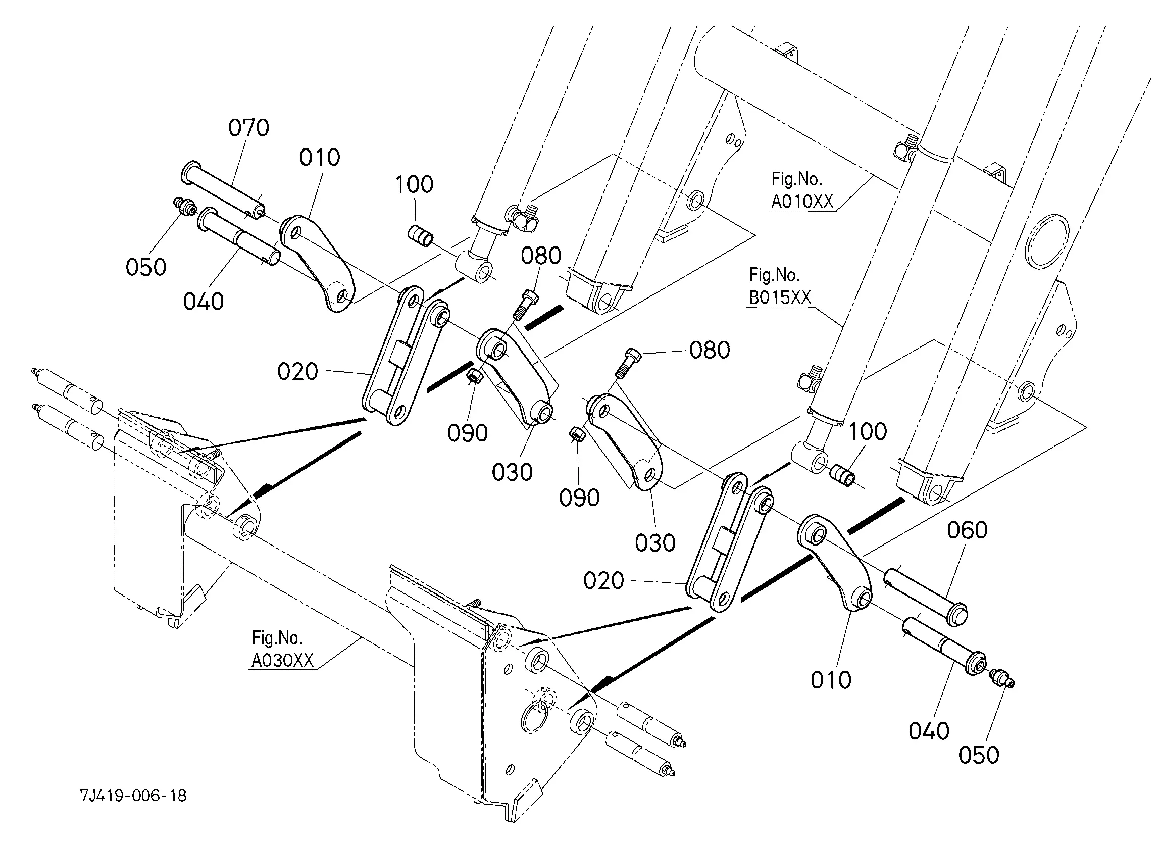 Kubota LA1353S (QUICK ATTACH FRONT LOADER) Parts Diagrams