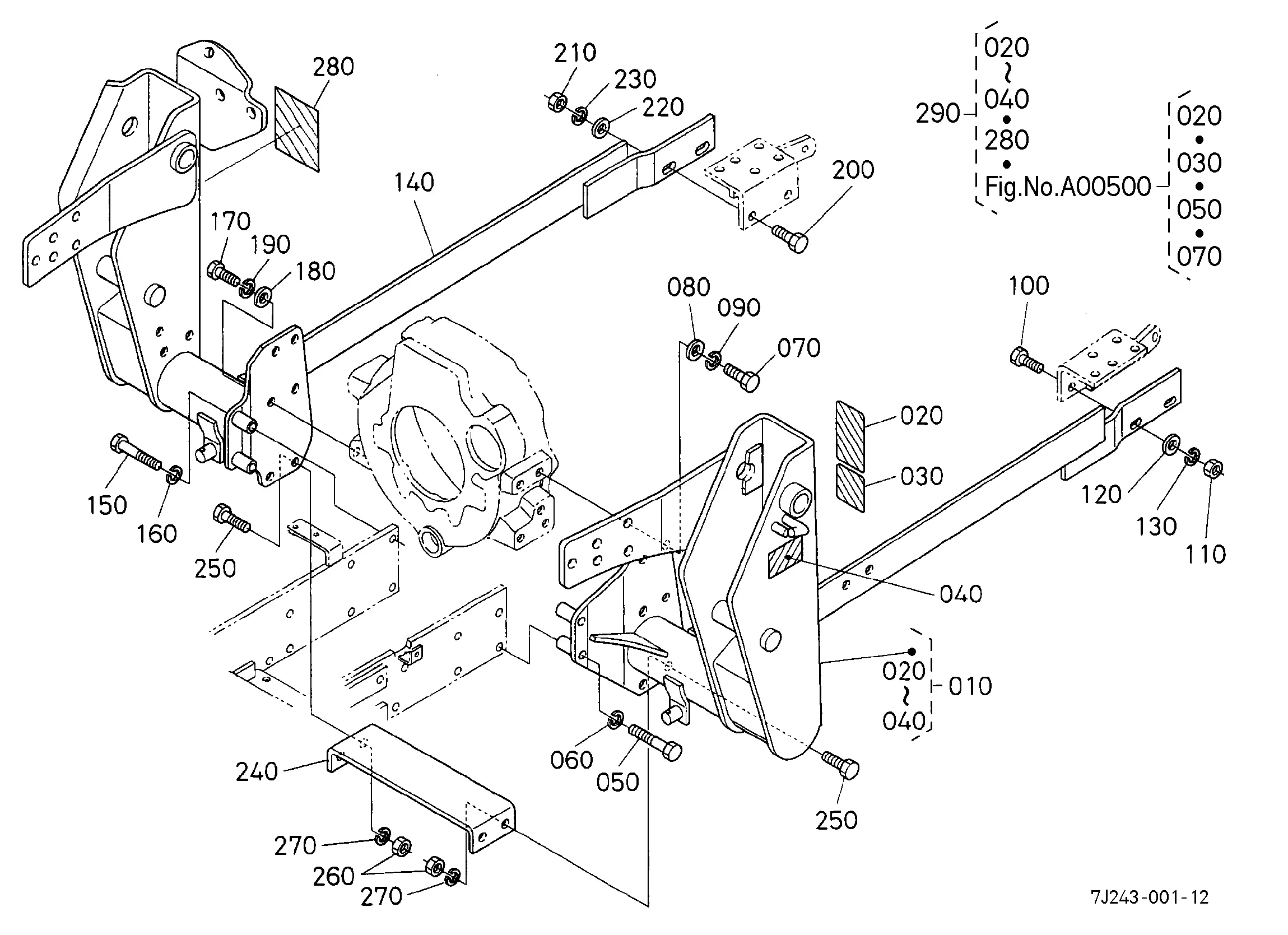 Kubota LA482 (FRONT LOADER) Parts Diagrams