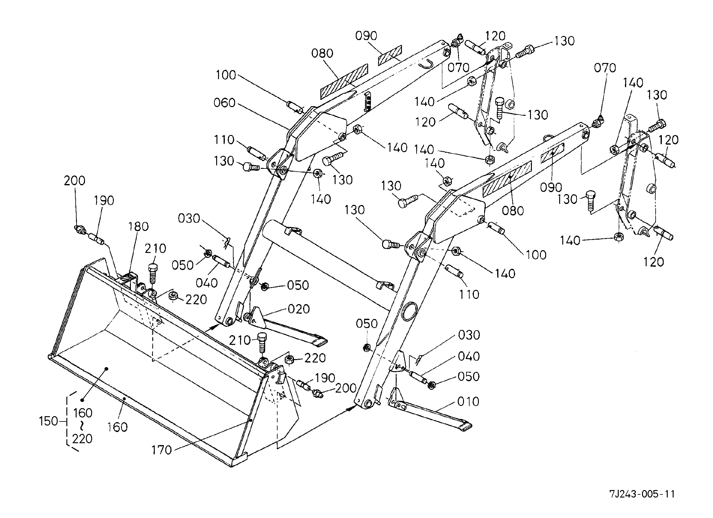 Kubota LA482 (FRONT LOADER) Parts Diagrams