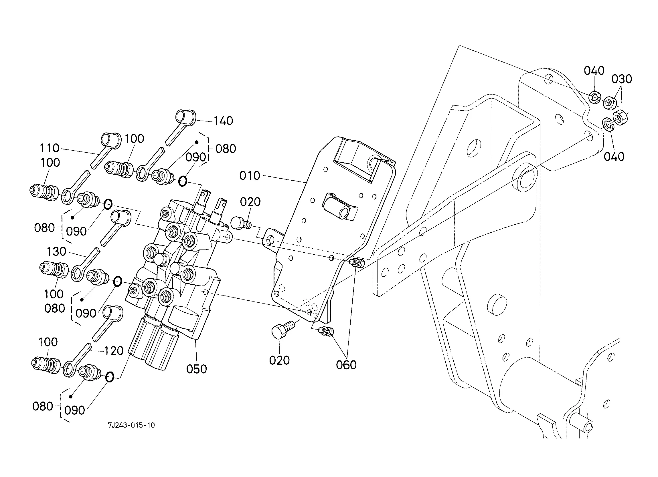 Kubota LA482 (FRONT LOADER) Parts Diagrams