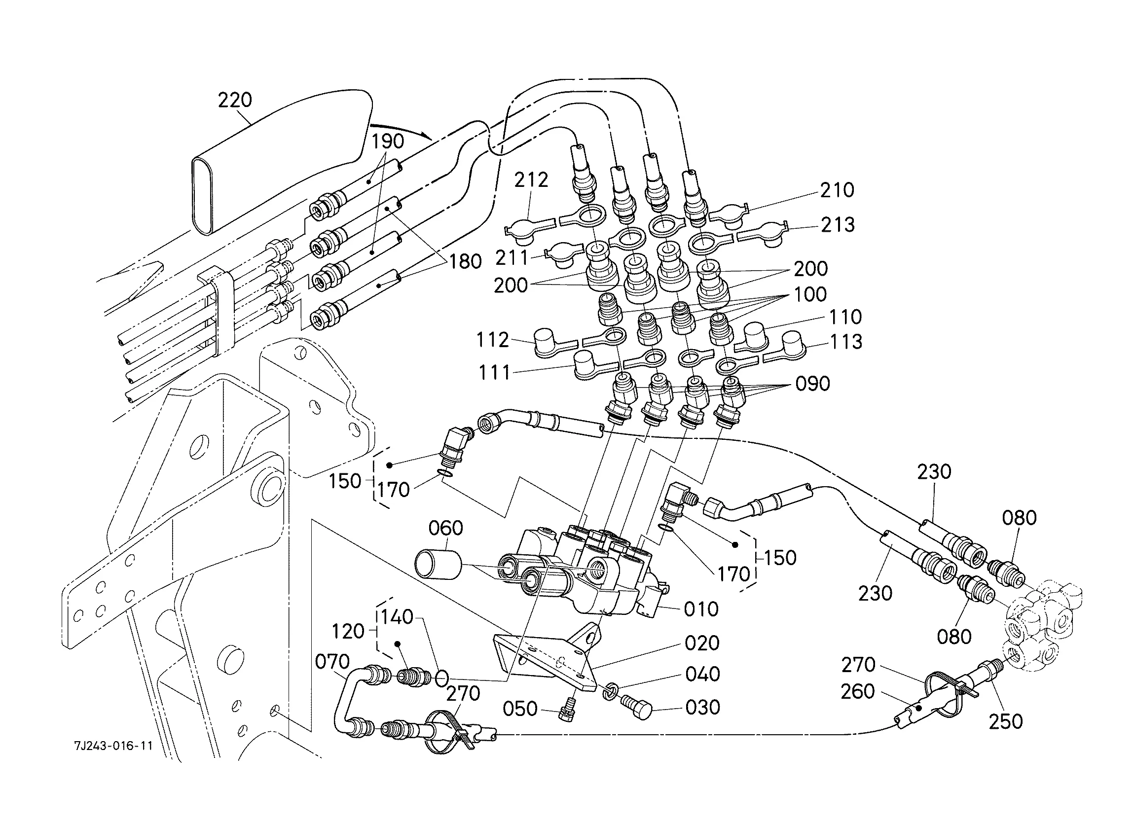 Kubota LA482 (FRONT LOADER) Parts Diagrams