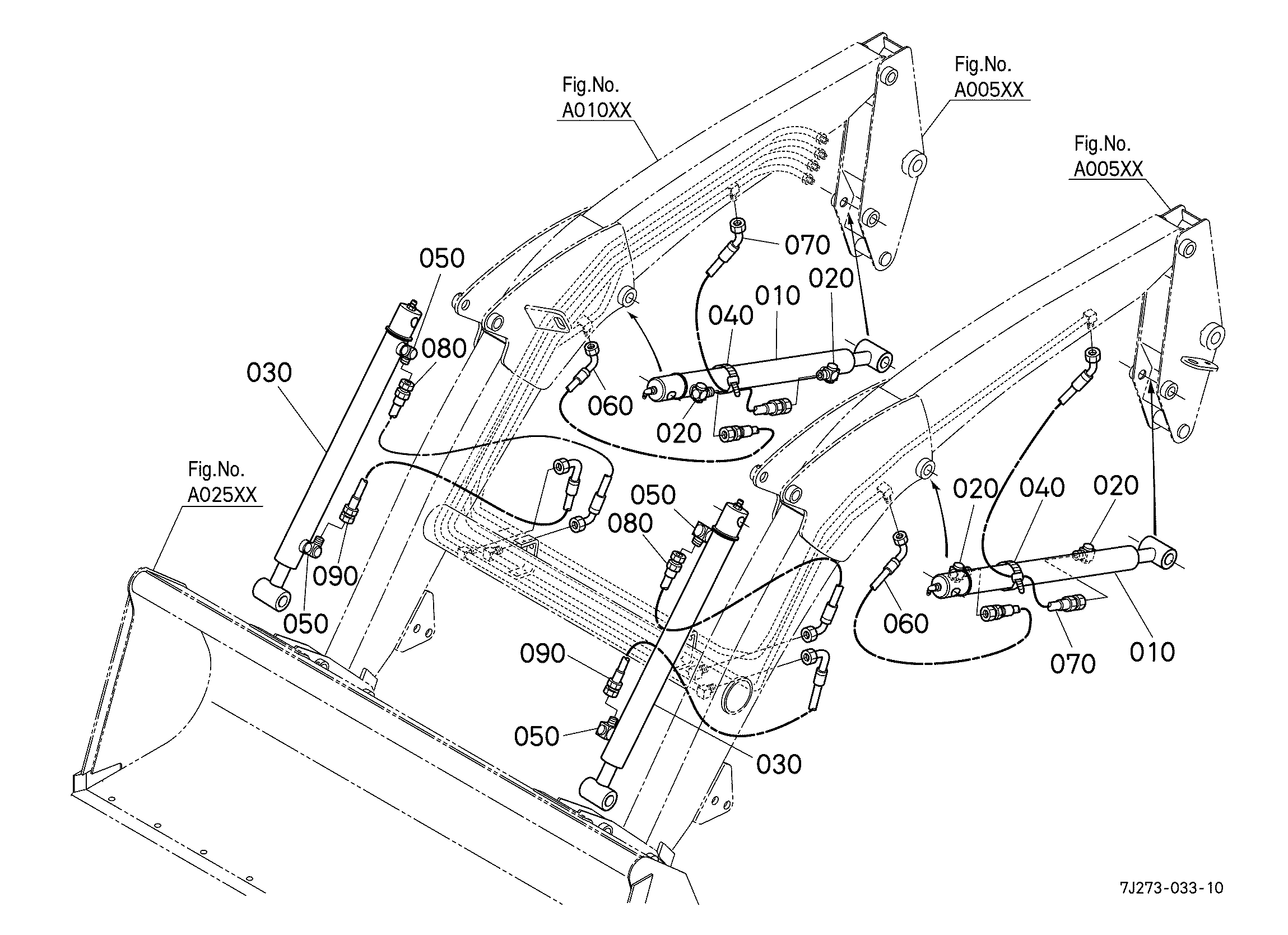 Kubota LA514 (FRONT LOADER / L3240/3540) Parts Diagrams