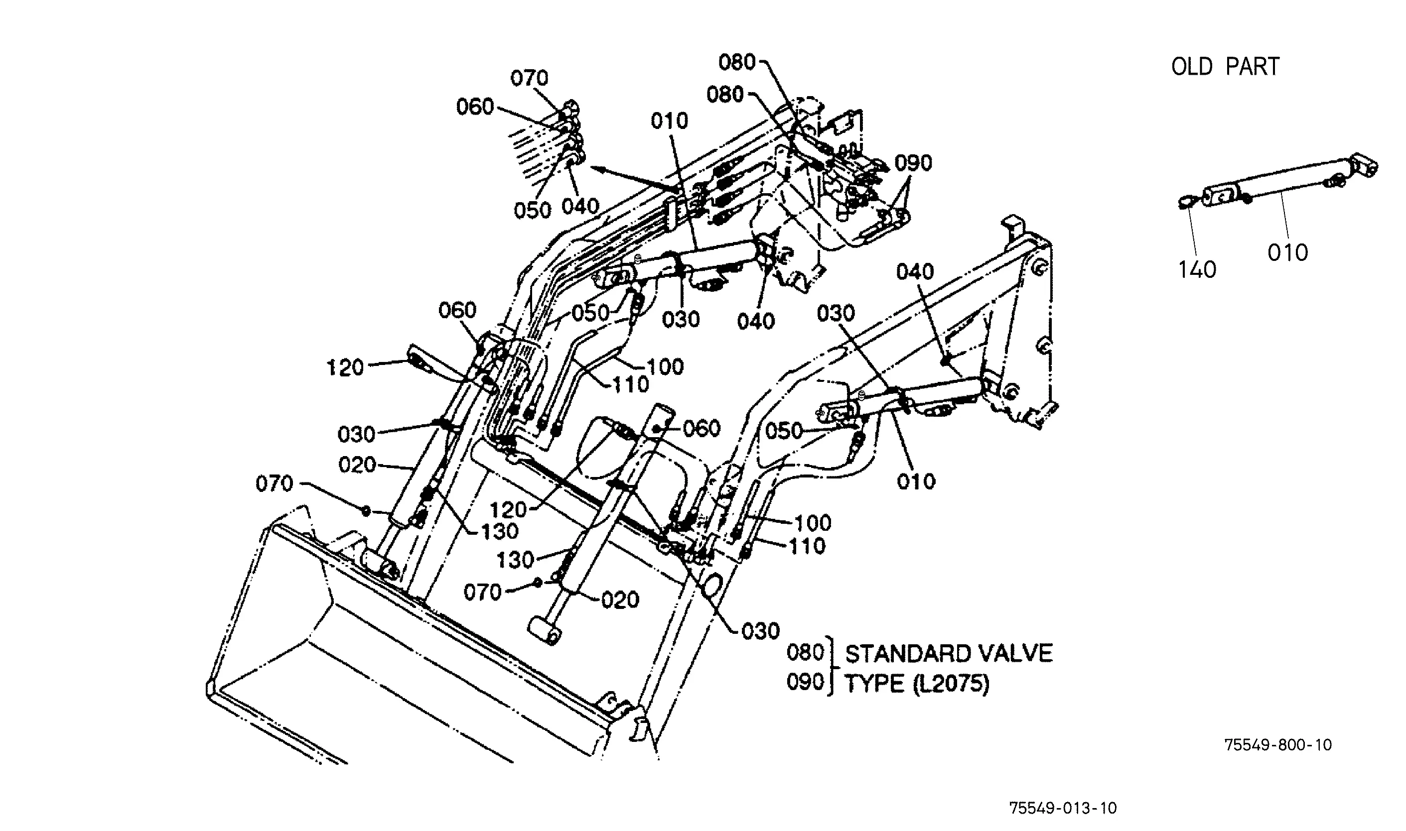 Kubota LA680 FRONT LOADER Parts Diagrams