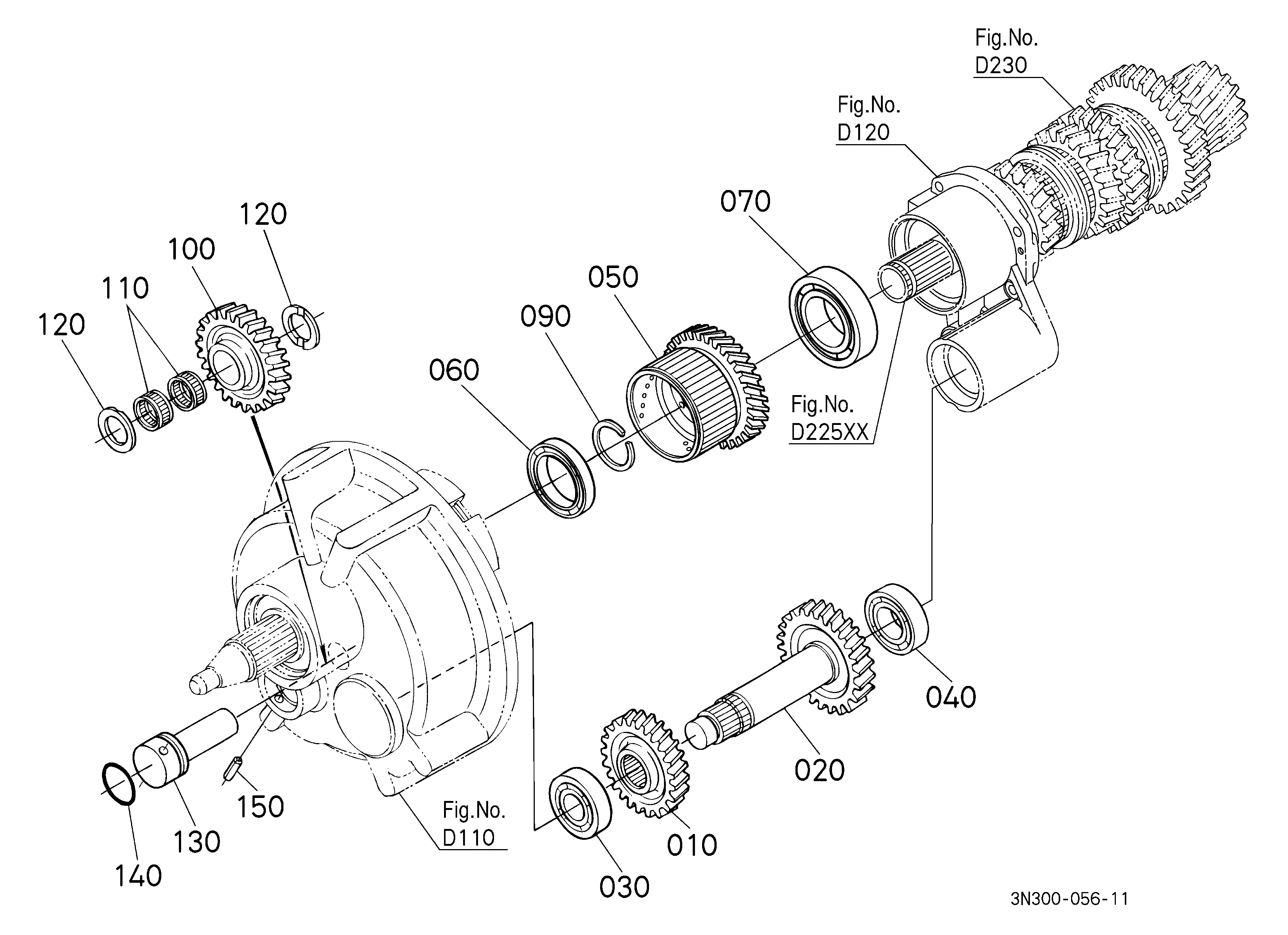 Kubota M105SDSL (Dual Speed, 4WD, Low Profile) Parts Diagrams
