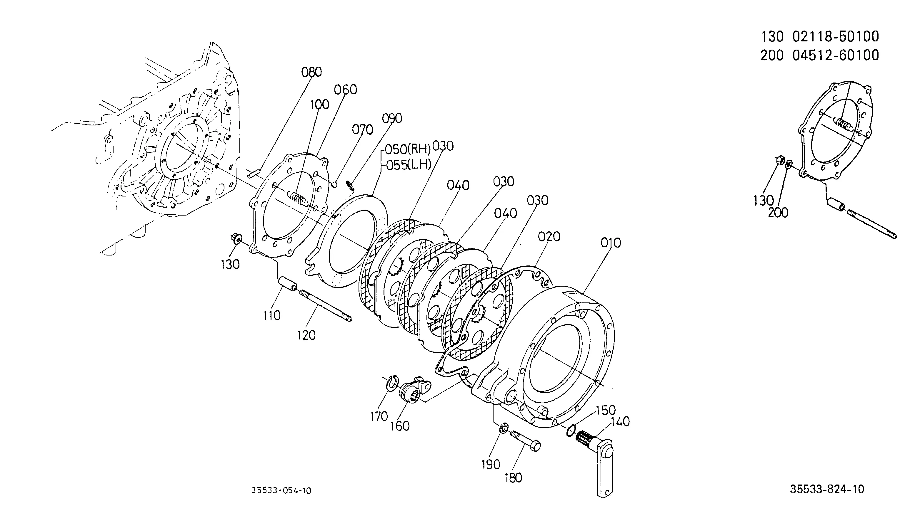 Kubota M5030DT (Dual Traction, 4wd) Parts Diagrams