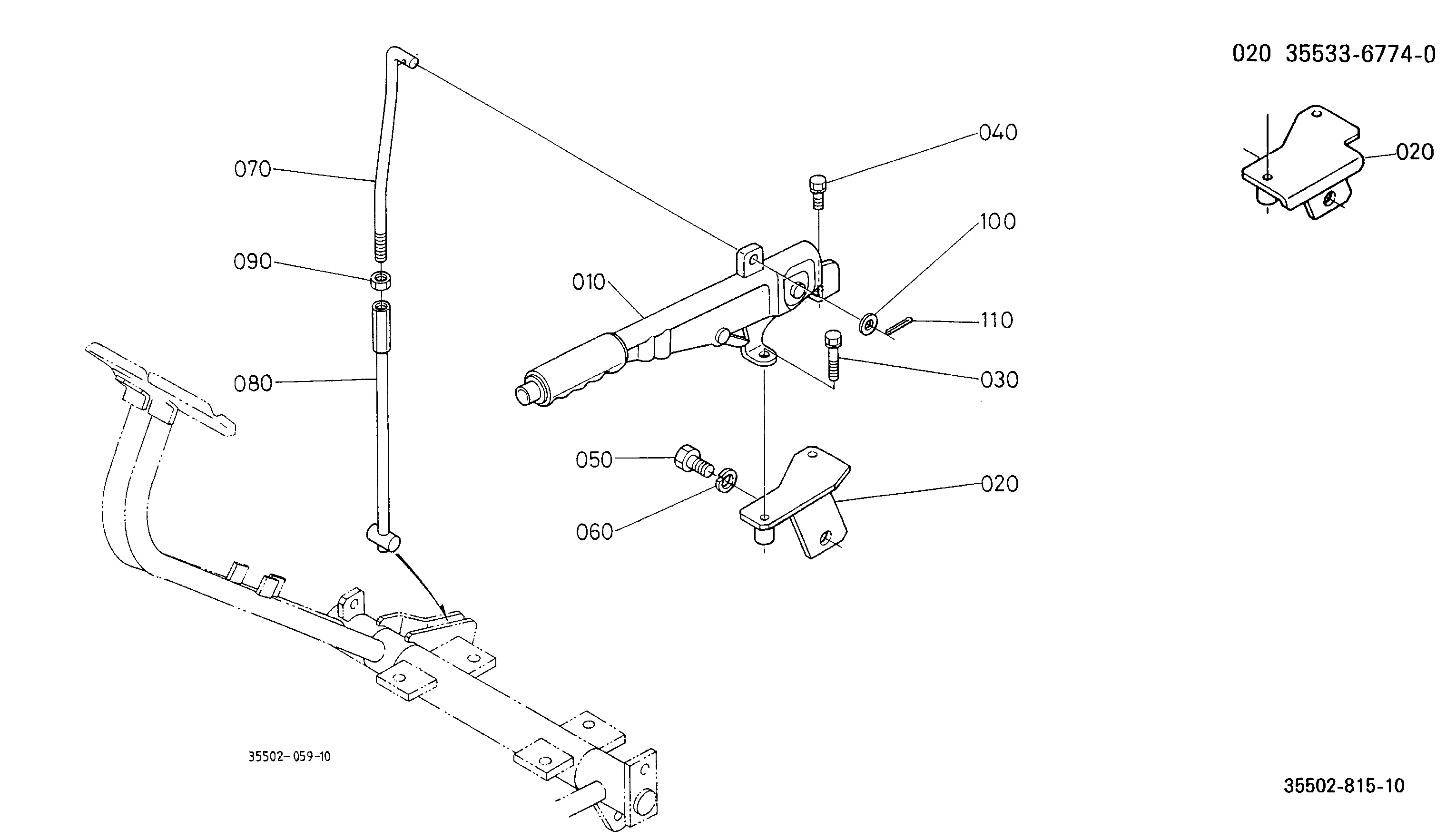 Kubota M5030DT (Dual Traction, 4wd) Parts Diagrams