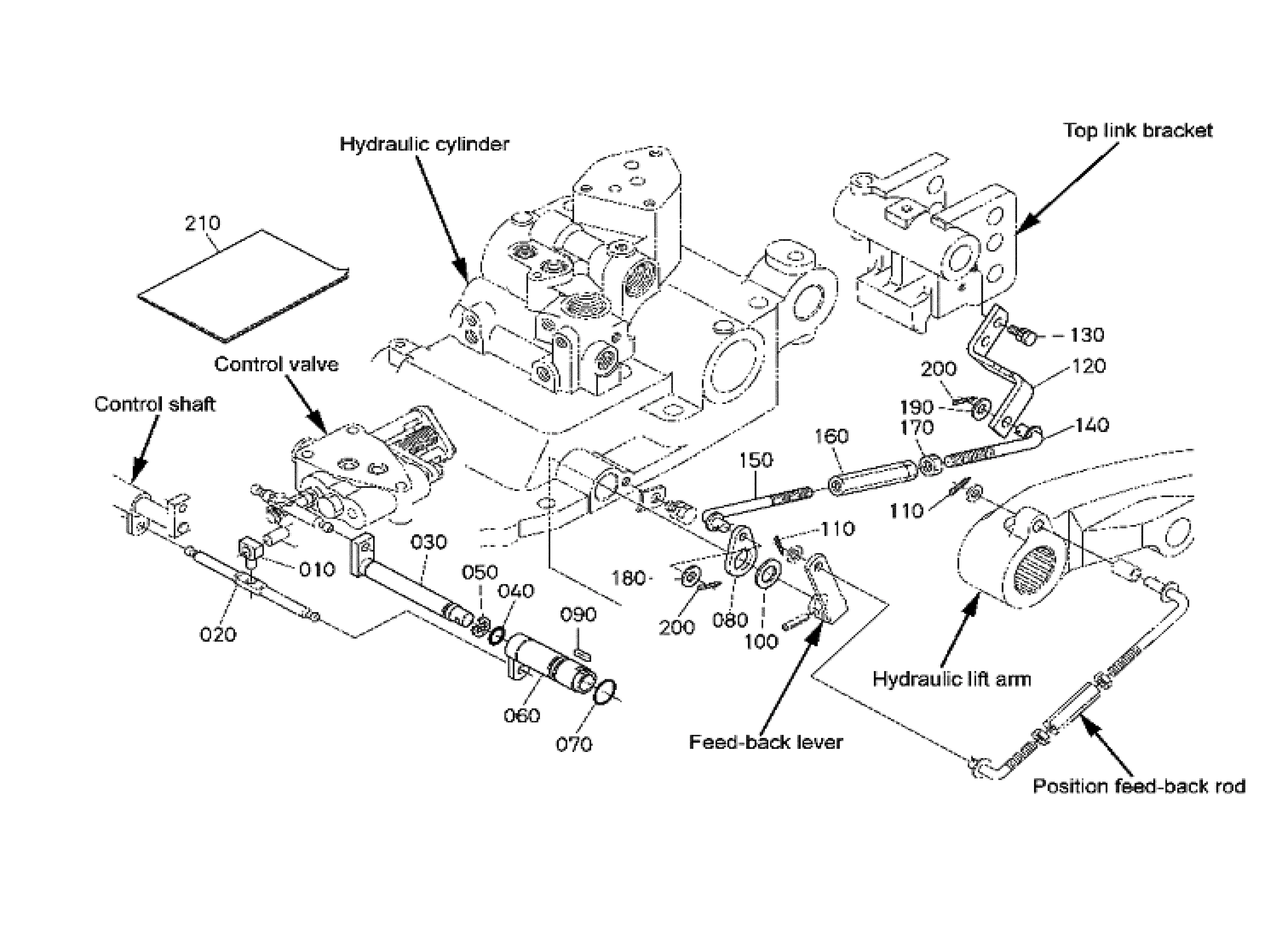 Kubota M8377 (DRAFT CONTROL KIT / M5140 ROPS) Parts Diagrams