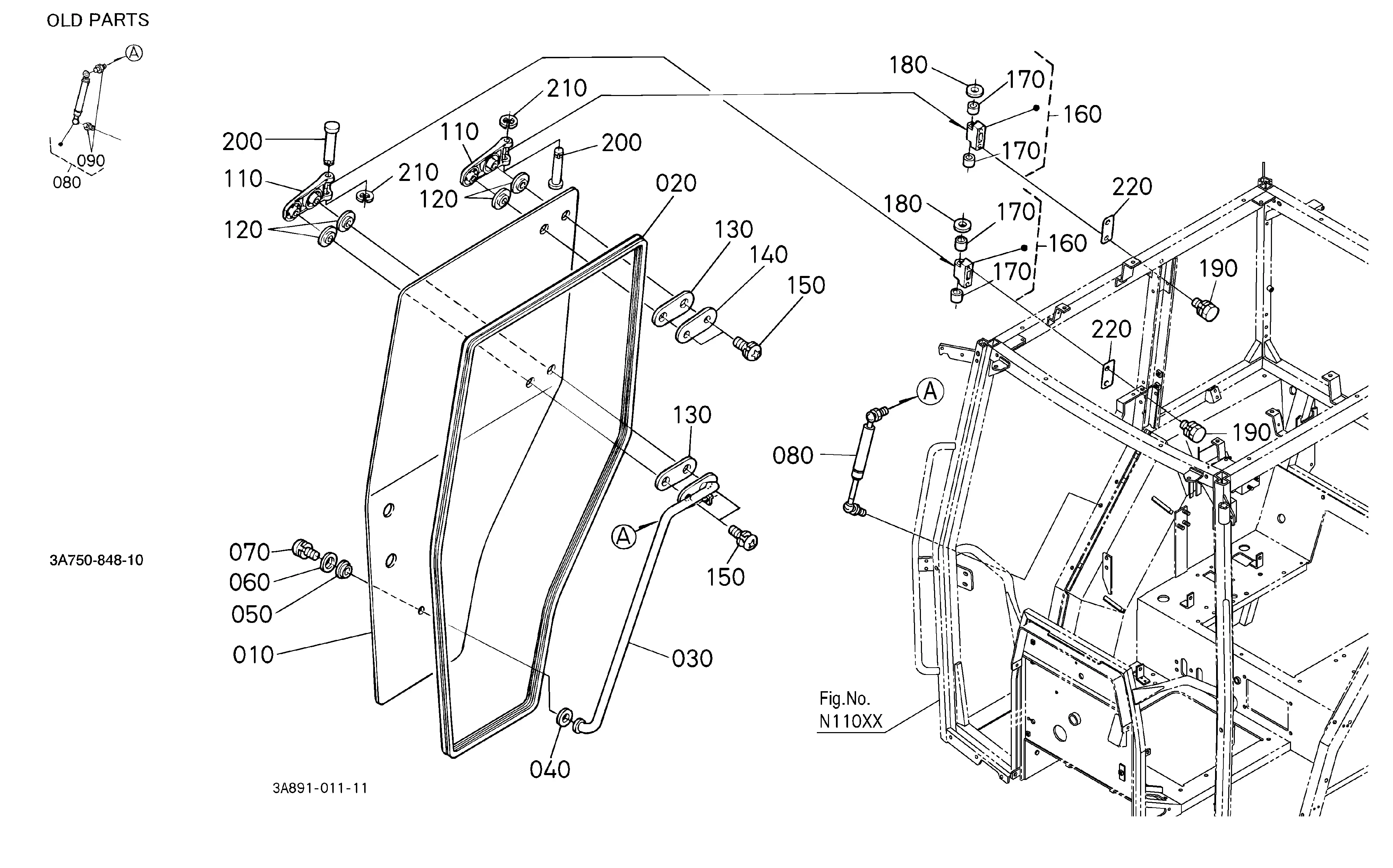 Kubota M9000HDC (Hydraulic Shuttle, 4wd / Cabin) Parts Diagrams