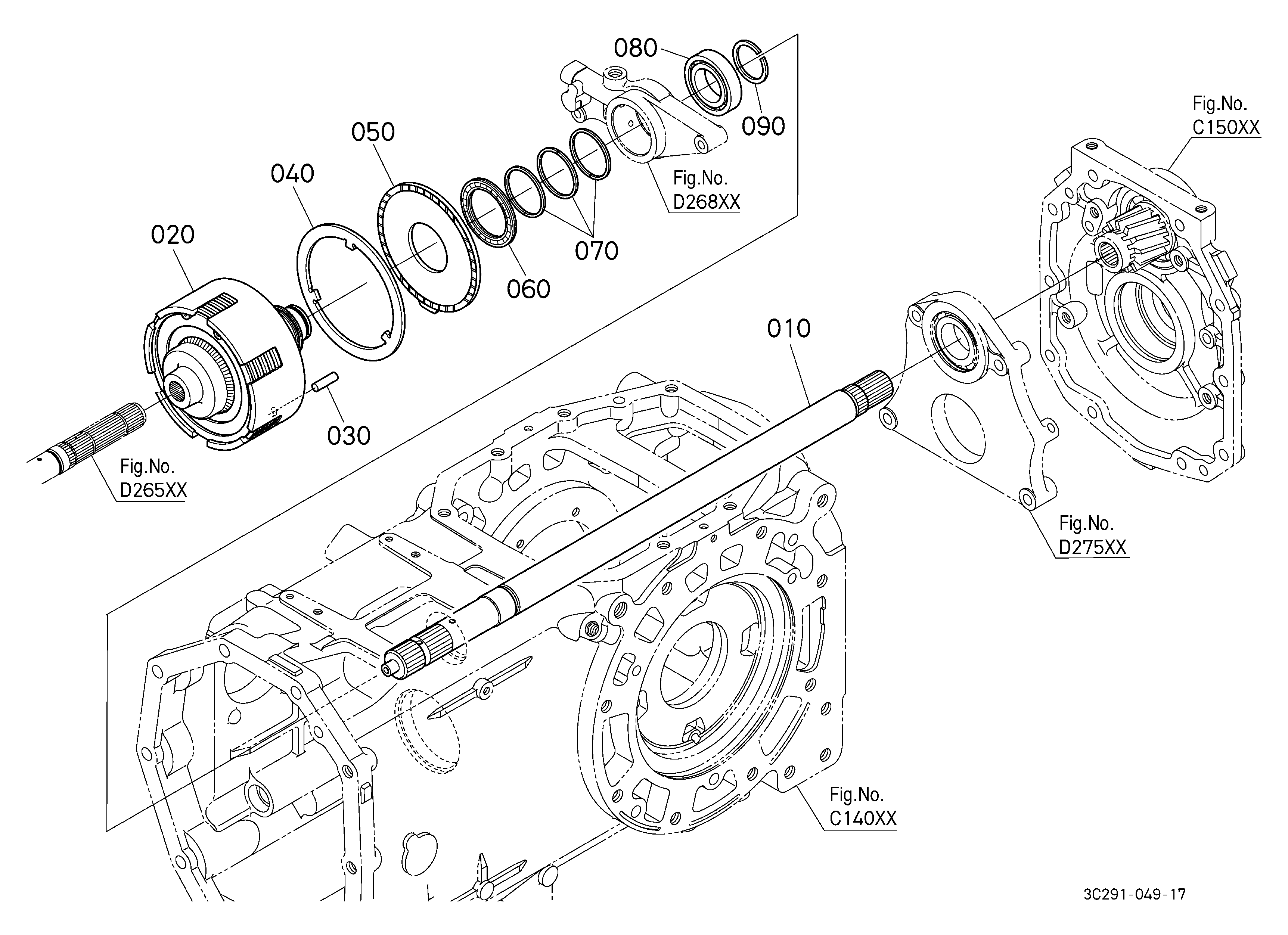 Kubota M9540HD-1 (Hydraulic Shuttle, 4wd / Rops / Tier III) Parts