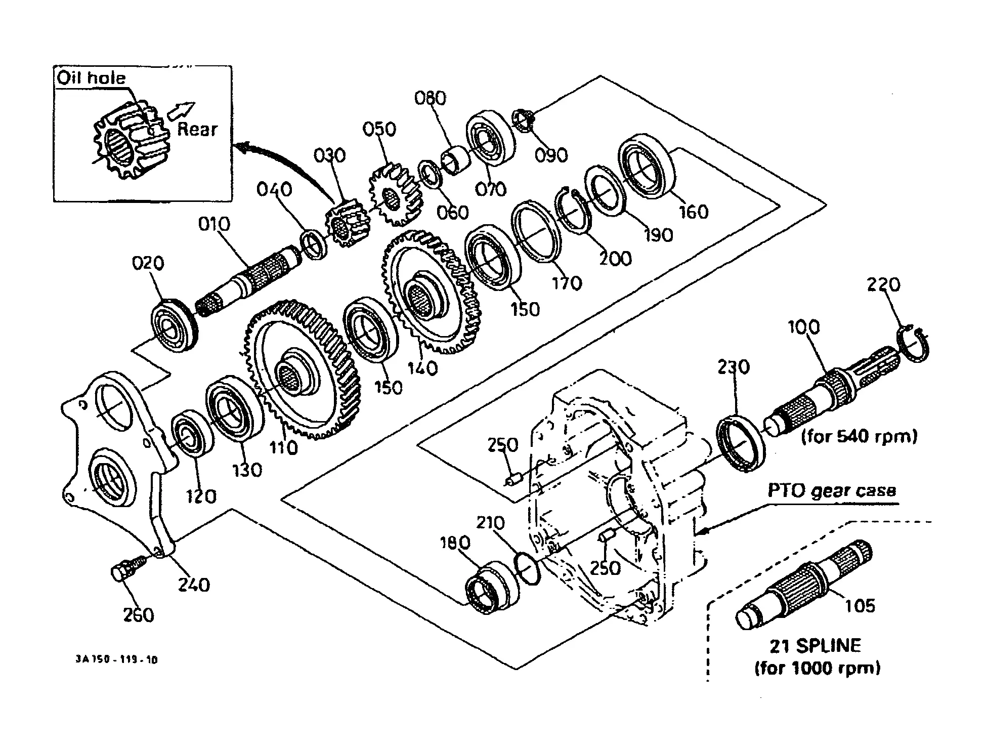 T&K（@ty2r13）　3点 Kubota M9576 (DUAL SPEED PTO KIT) Parts Diagrams