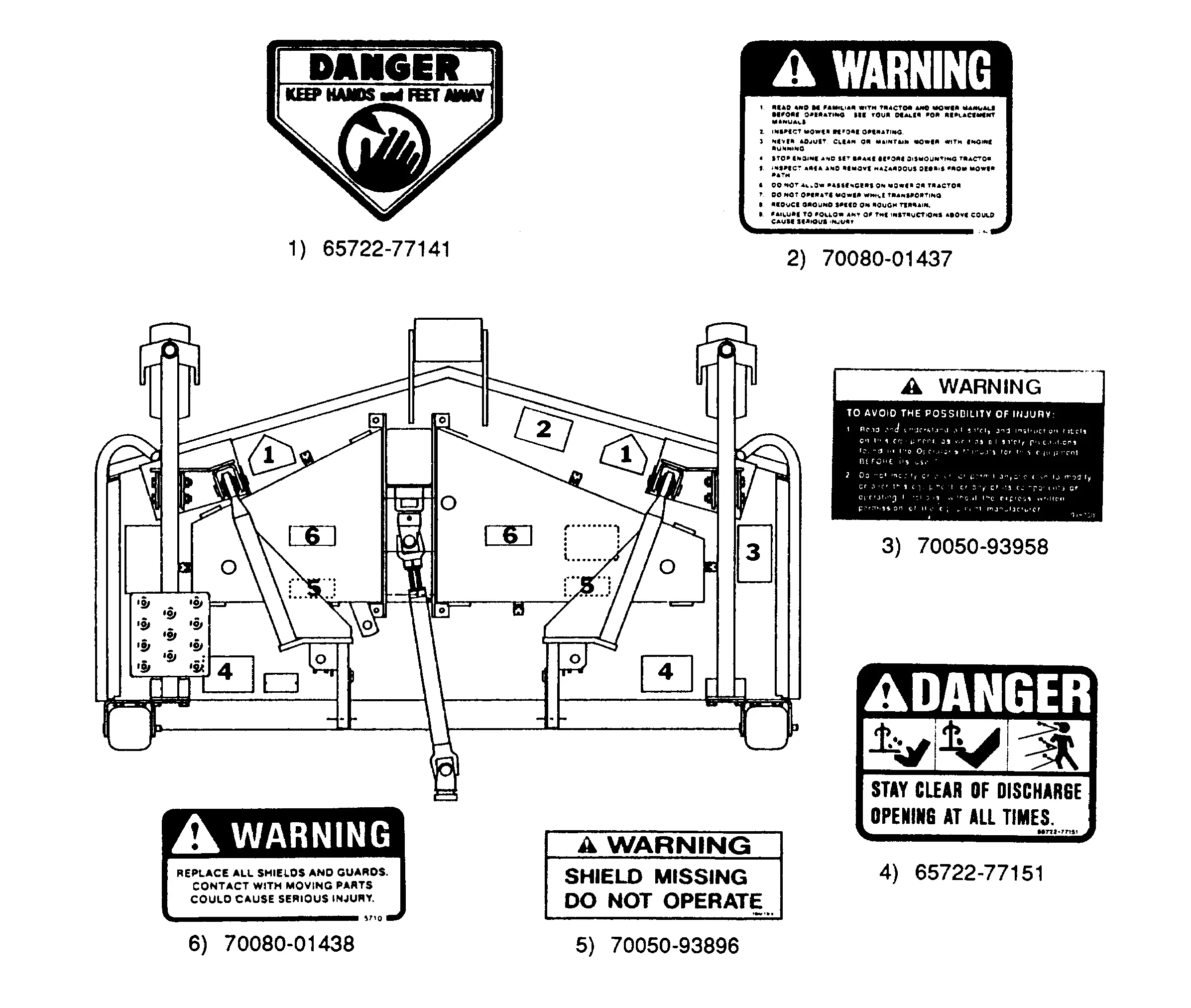 りんご　0617 Kubota RC60R-FD (MULCHING REAR DISCHARGE MOWER) Parts Diagrams