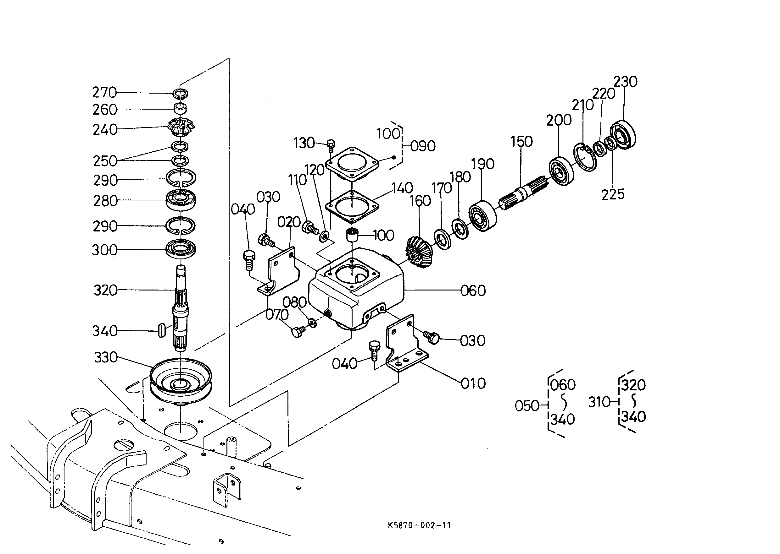 Kubota RC72-29 (MID MOUNT MOWER) Parts Diagrams