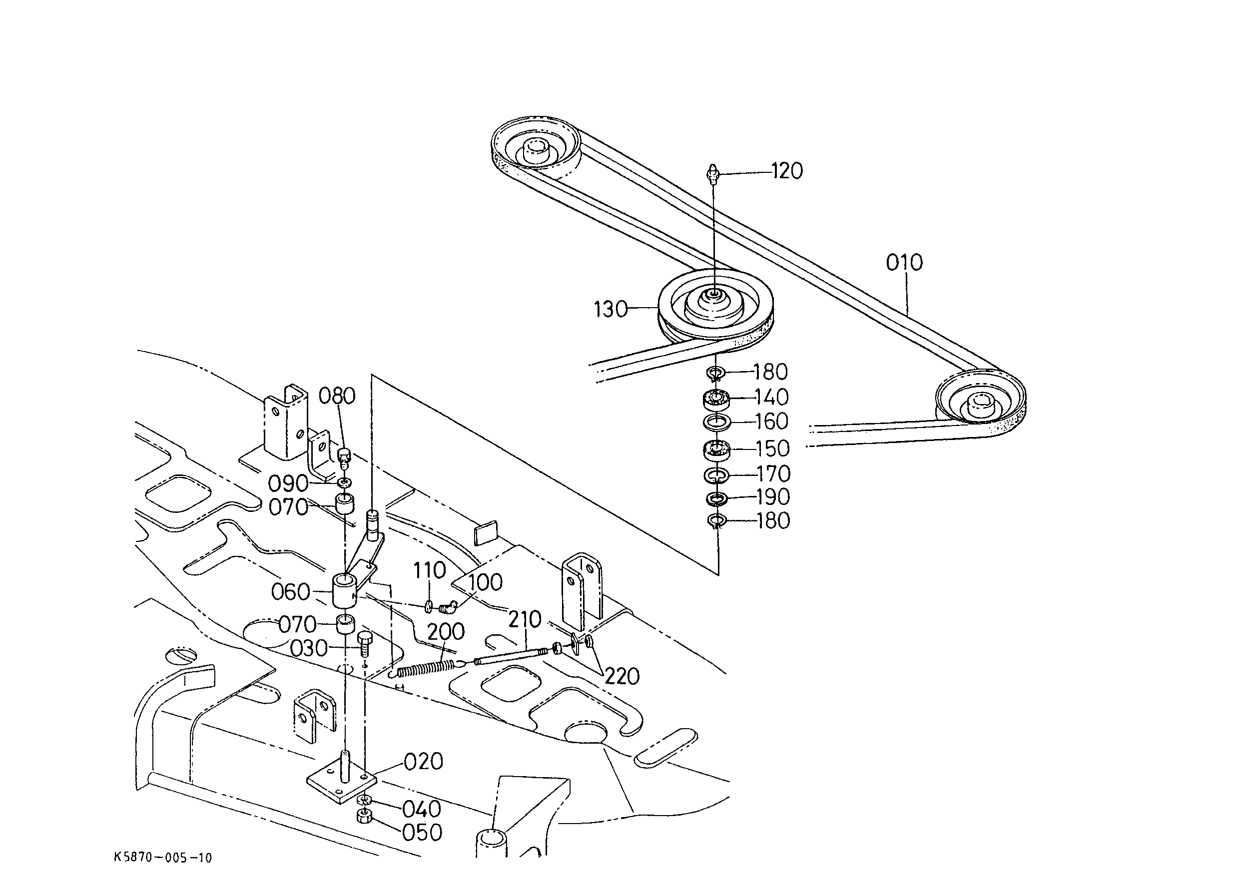 Kubota RC72-29 (MID MOUNT MOWER) Parts Diagrams