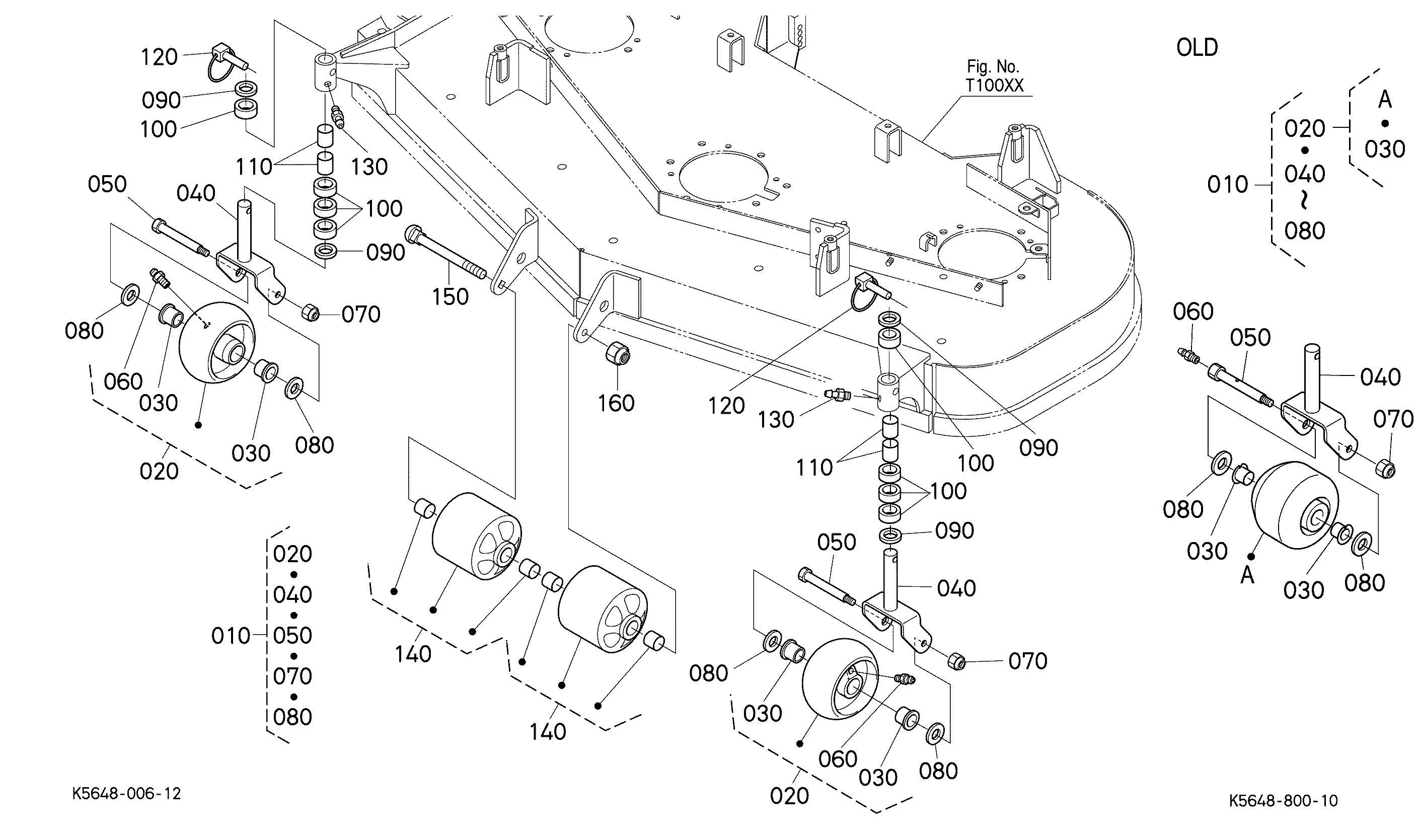 Kubota RCK60P-28Z(ZD25F) (REPL MWR DECK / ZD) Parts Diagrams