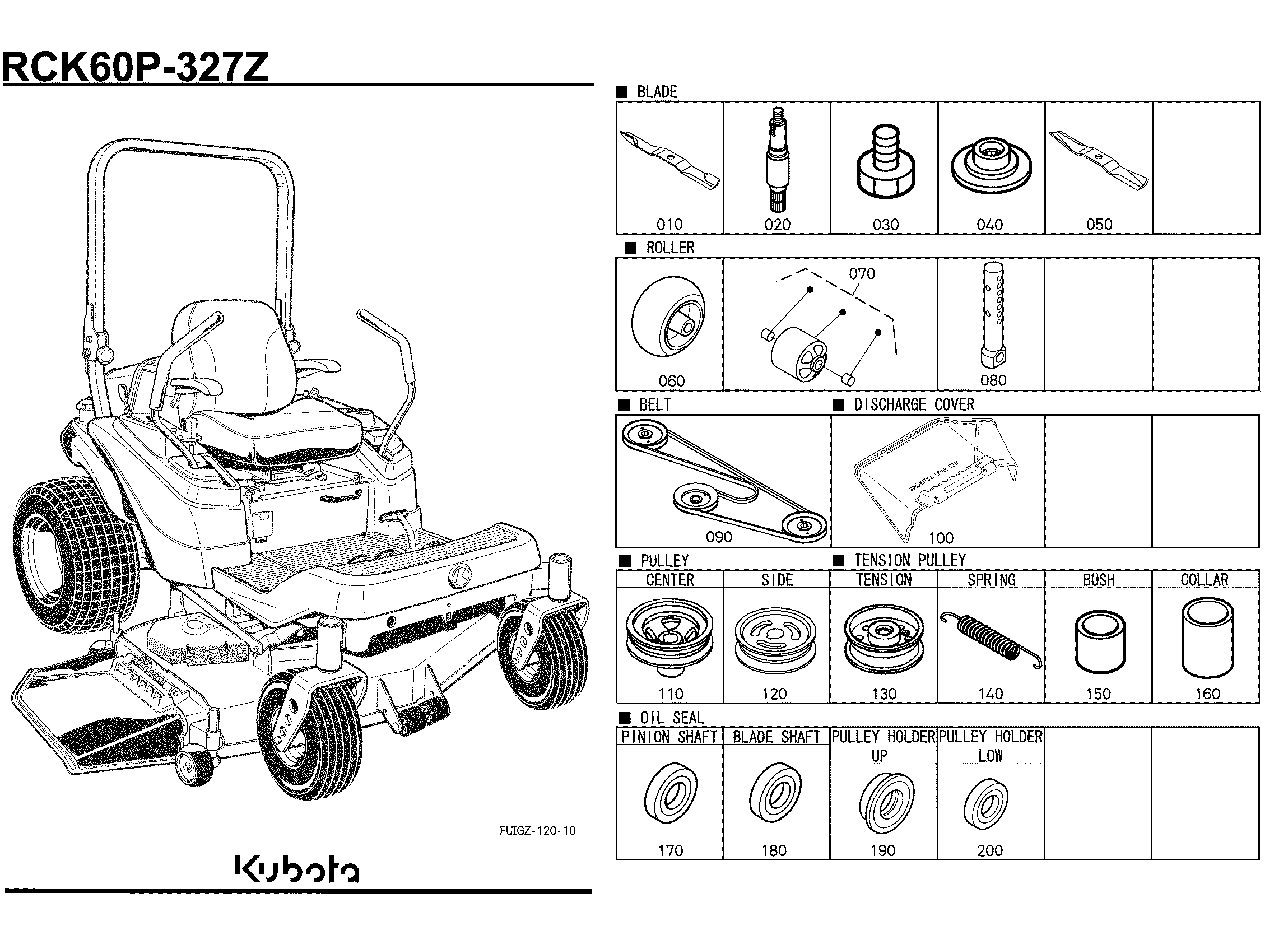 Kubota RCK60P-327Z(ZG327PA) (REPL 60